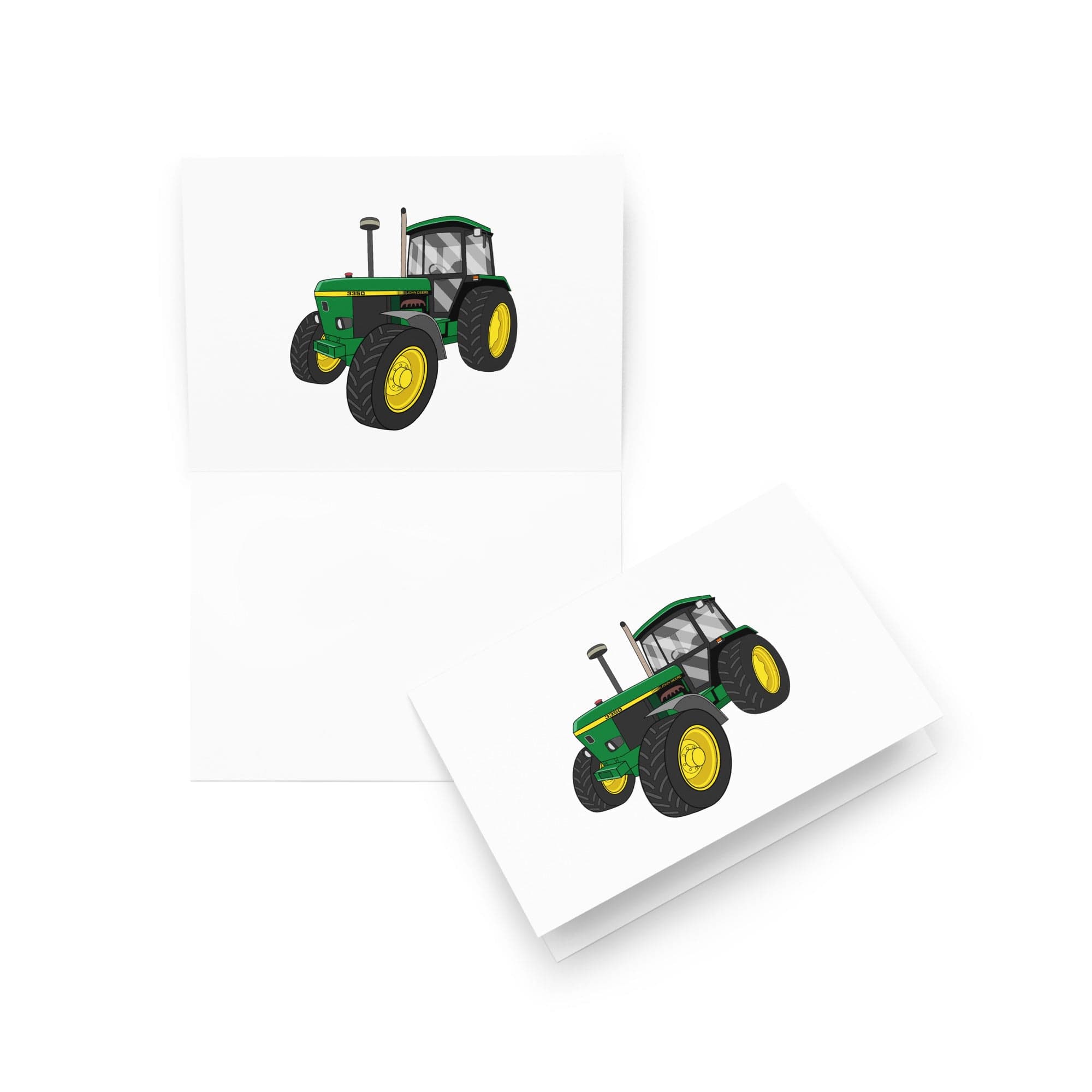 The Tractor Mugs Store 5″×7″ John Deere 3350 4WD | Greeting card Quality Farmers Merch