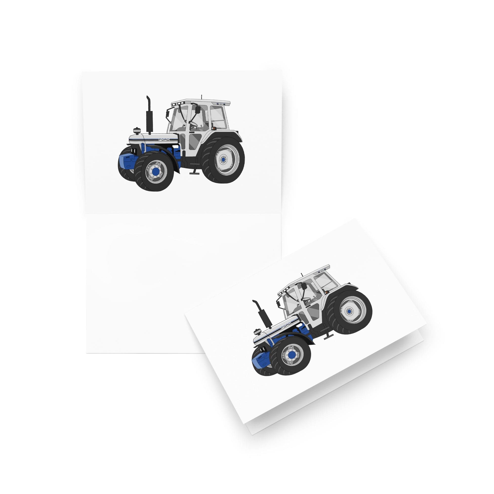 The Tractor Mugs Store 5″×7″ Jubilee Edition Silver Tractor | Greeting card Quality Farmers Merch