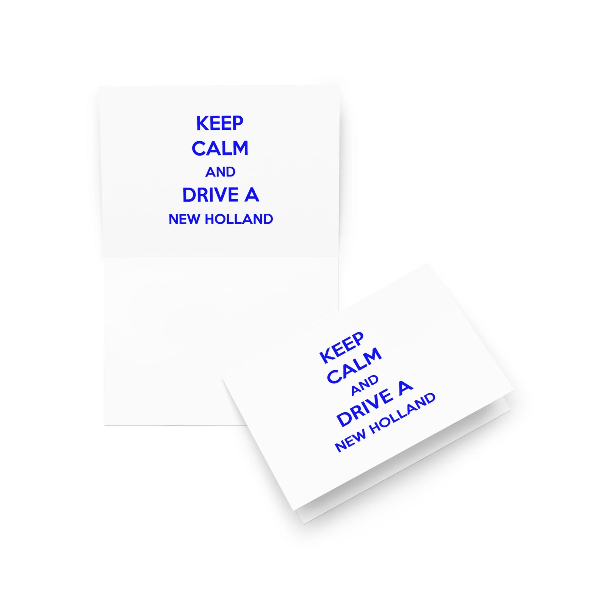 The Tractor Mugs Store 5″×7″ Keep Calm New Holland | Greeting card Quality Farmers Merch