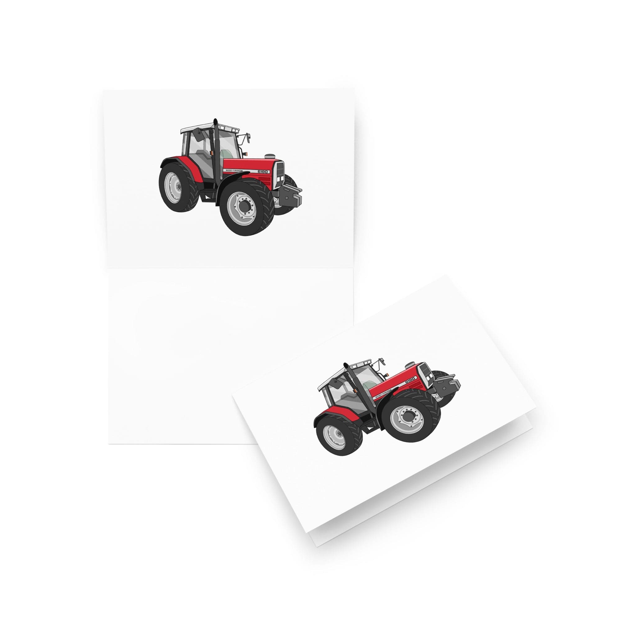 The Tractor Mugs Store 5″×7″ Massey Ferguson 6180 | Greeting card Quality Farmers Merch