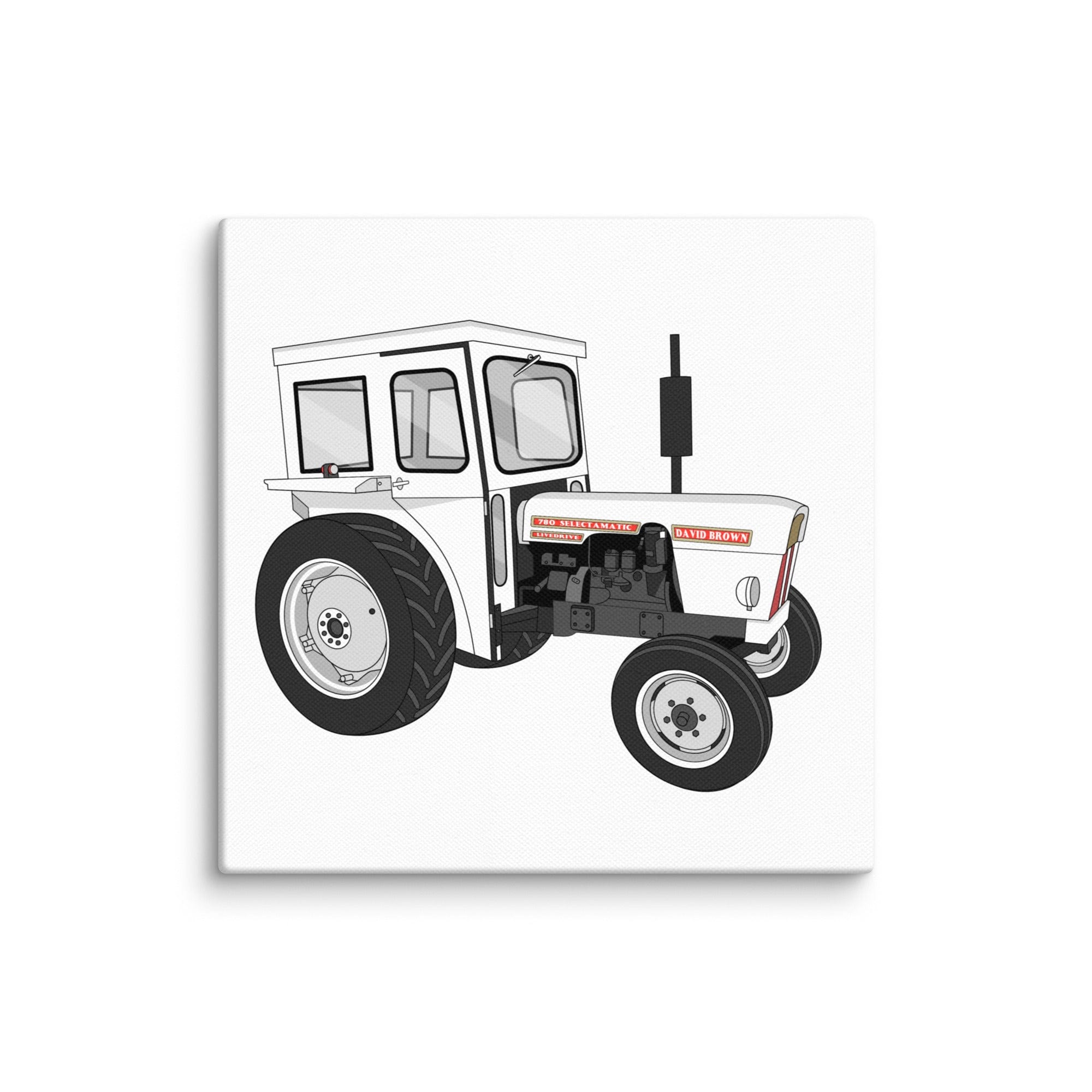 The Tractor Mugs Store 6″×6″ David Brown 780 Selectamatic | Canvas Quality Farmers Merch