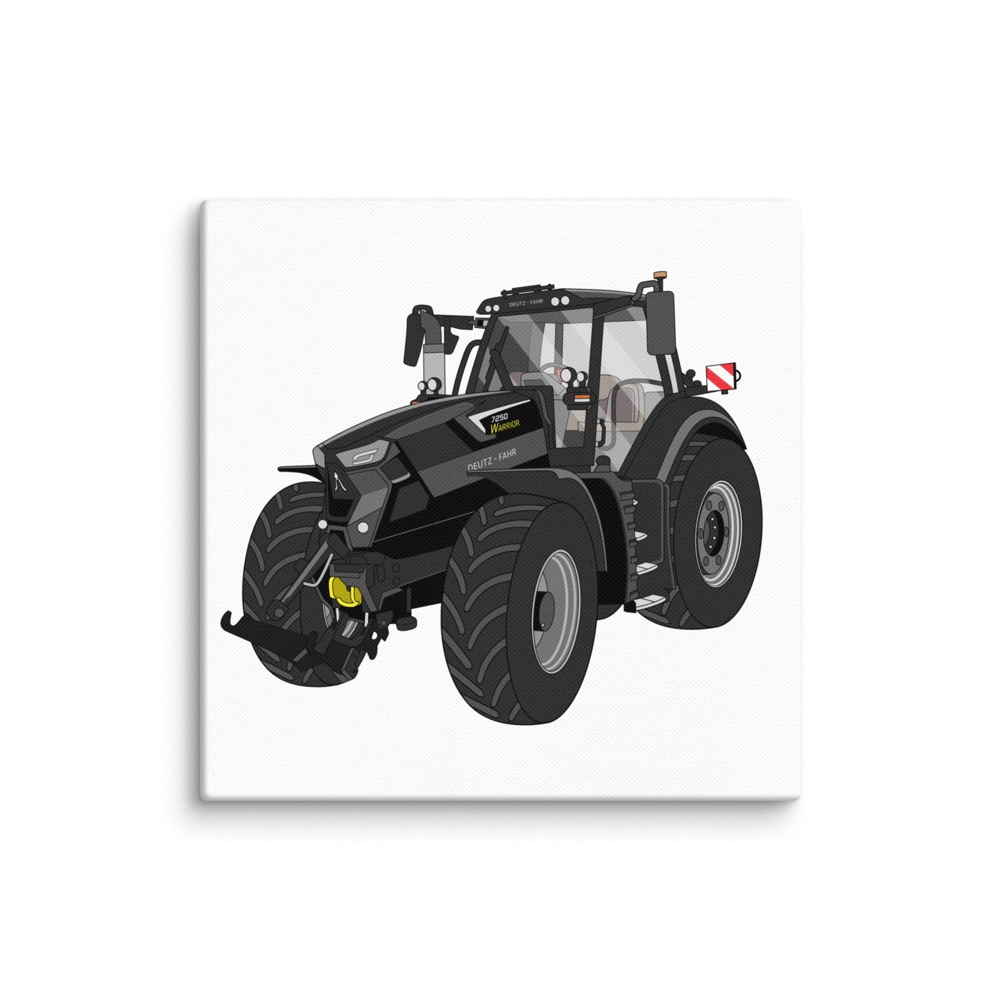 The Tractor Mugs Store 6″×6″ Deutz-Fahr 7250 TTV Warrior Edition | Canvas Quality Farmers Merch