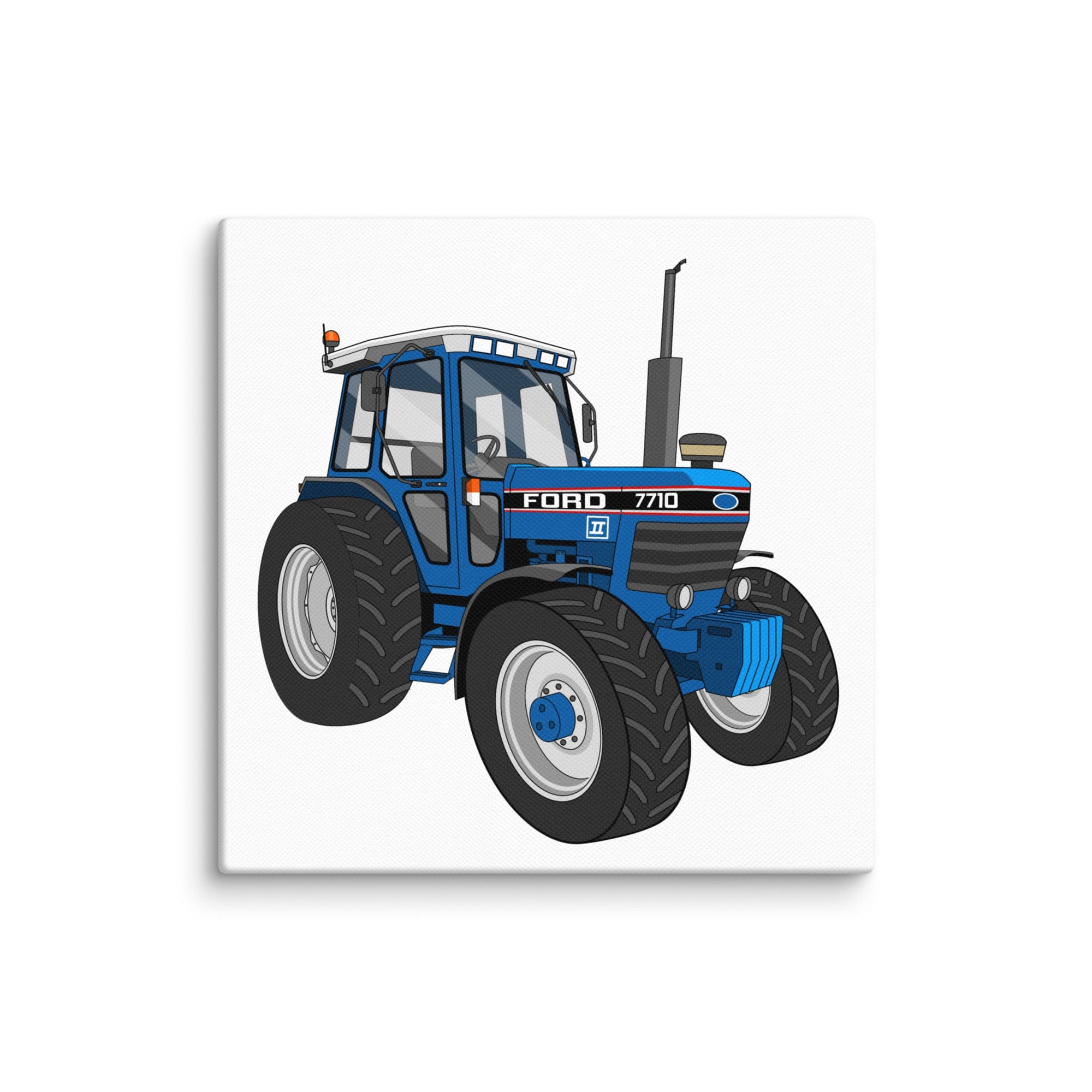 The Tractor Mugs Store 6″×6″ Ford 7710 | Canvas Quality Farmers Merch