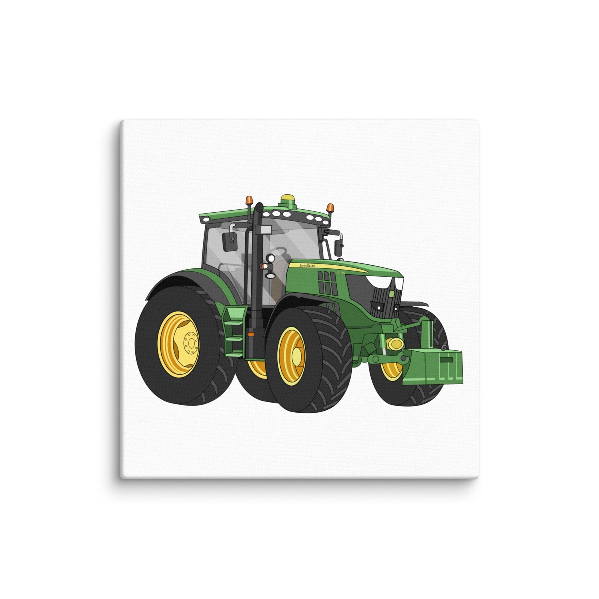 The Tractor Mugs Store 6″×6″ John Deere 6125 R | Canvas Quality Farmers Merch