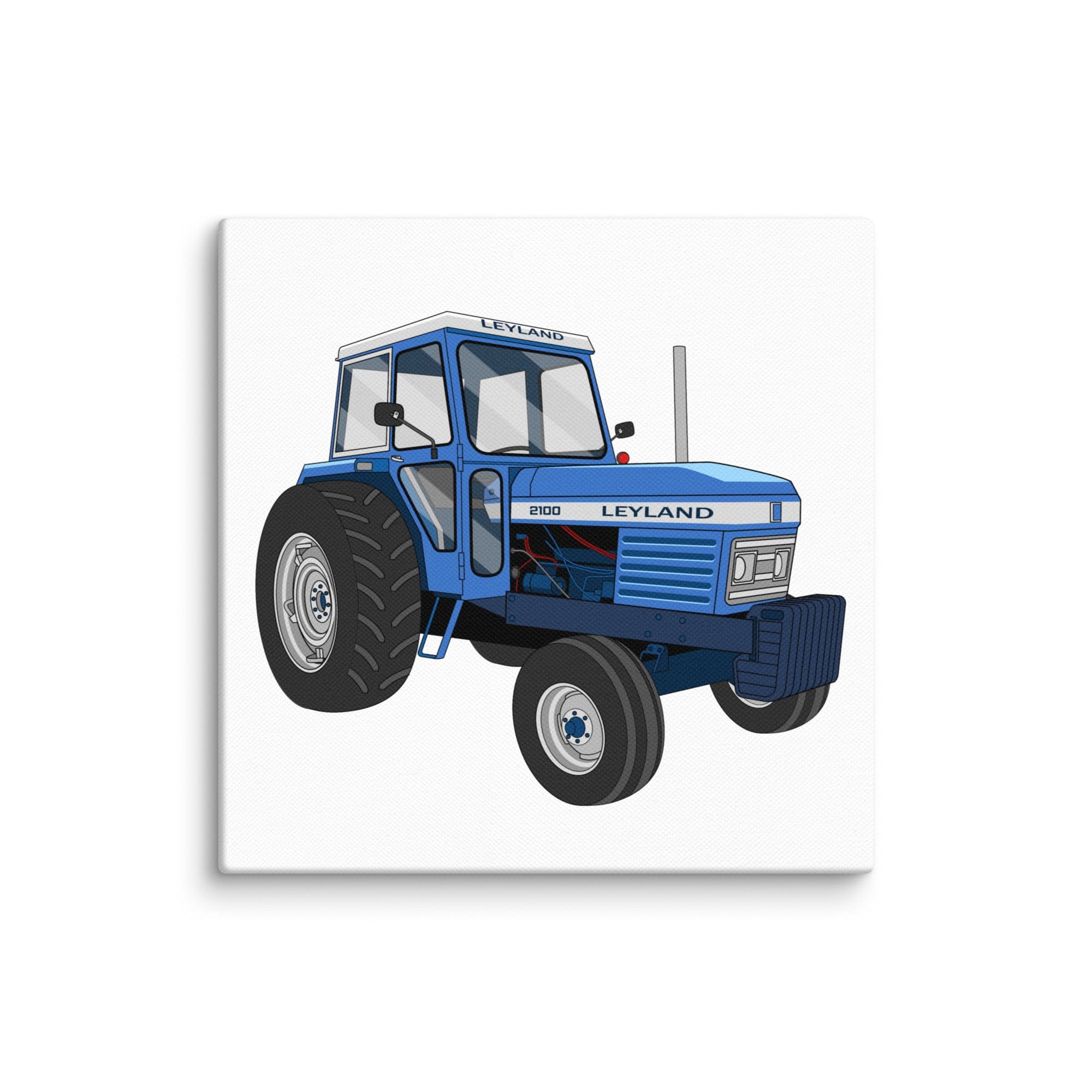 The Tractor Mugs Store 6″×6″ Leyland 2100 | Canvas Quality Farmers Merch