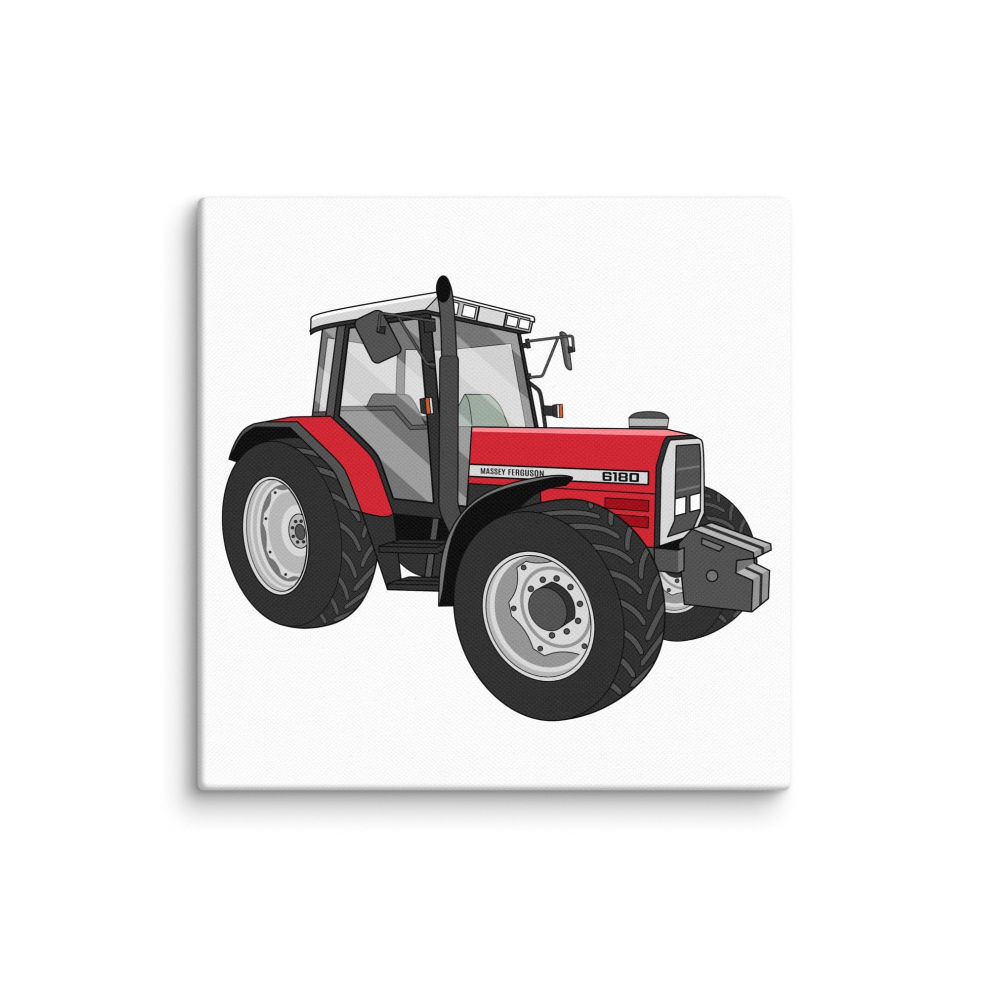 The Tractor Mugs Store 6″×6″ Massey Ferguson 6180 | Canvas Quality Farmers Merch