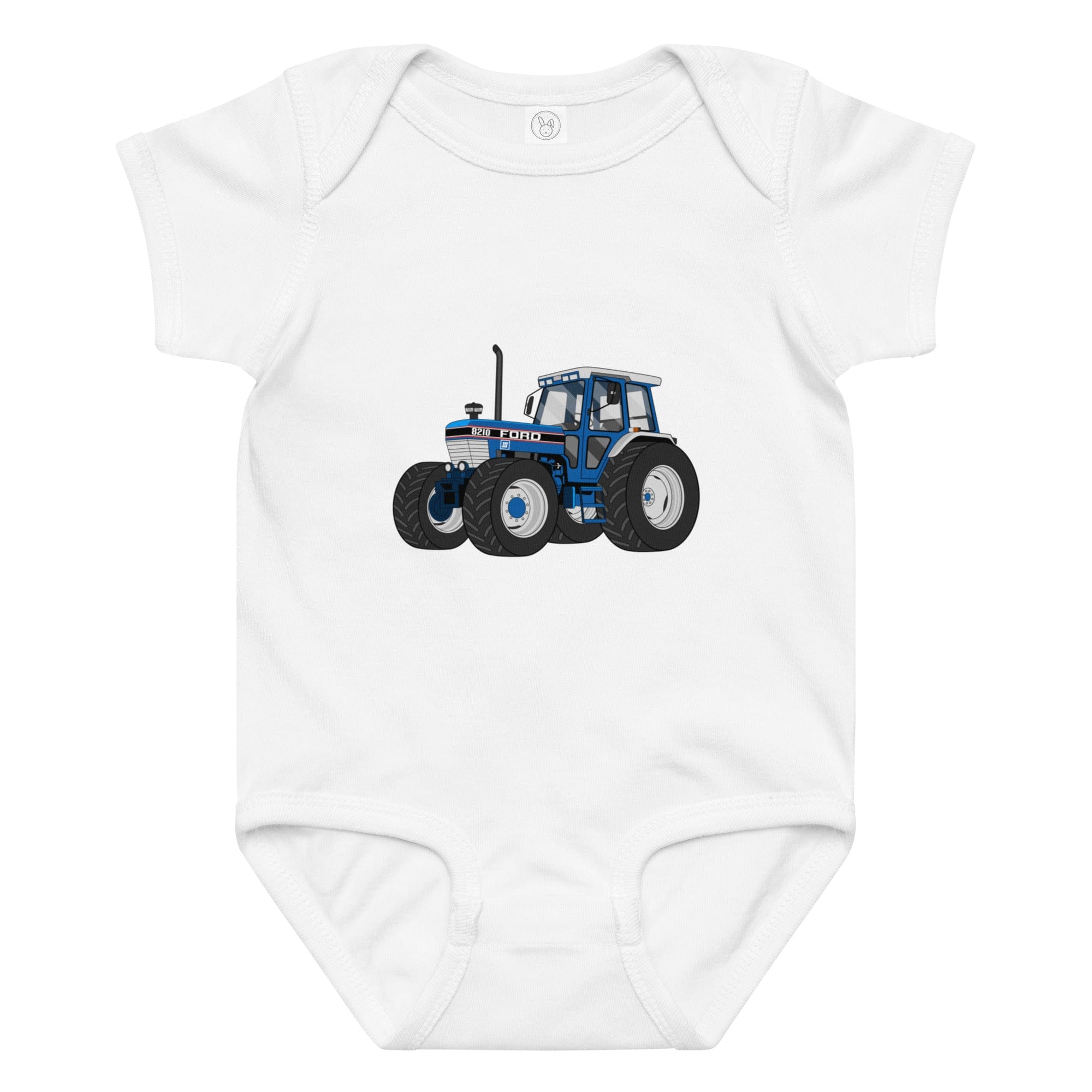 The Tractor Mugs Store 6M Ford 8210 4WD | Baby Jersey Bodysuit Quality Farmers Merch