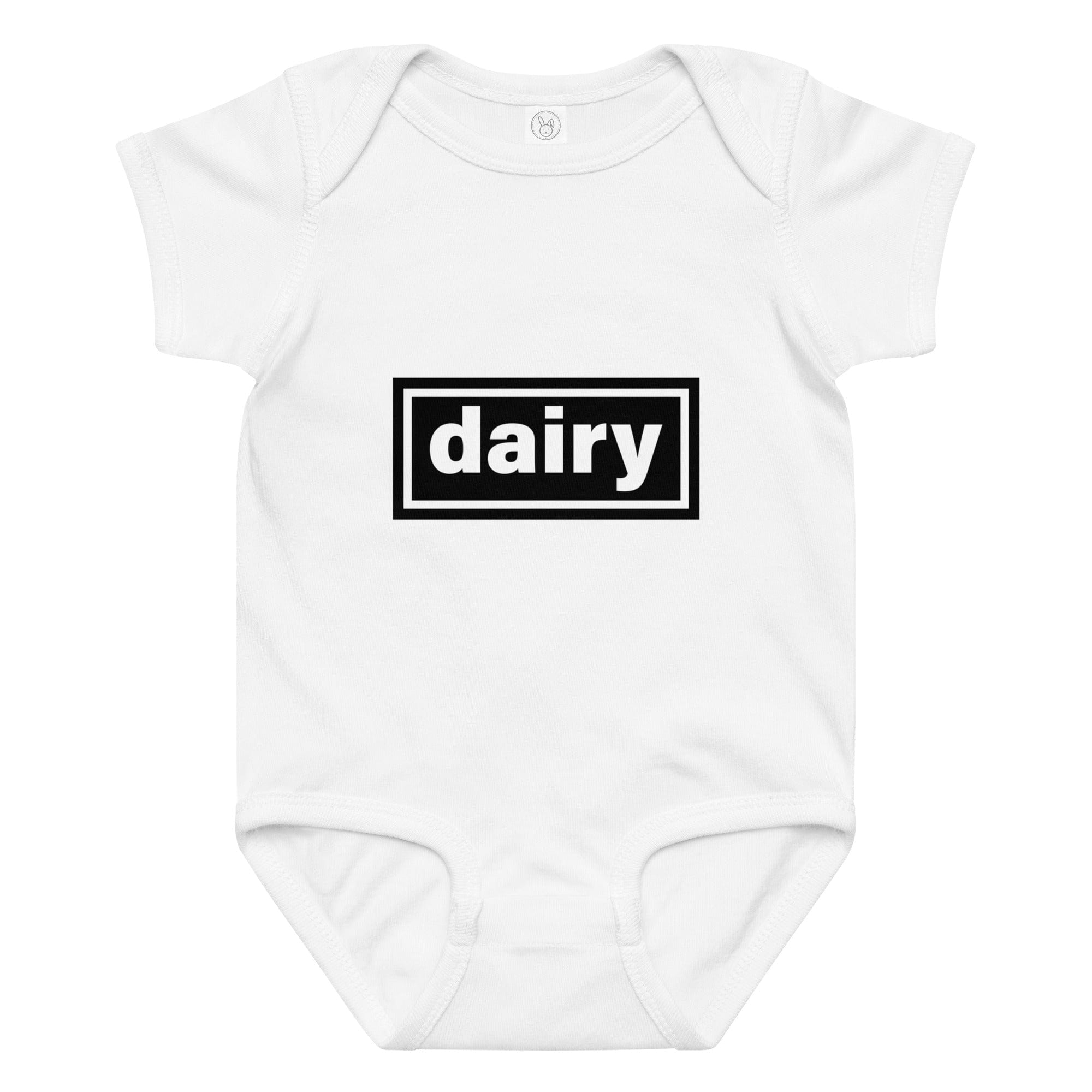 The Tractor Mugs Store 6M Oasis Dairy | Baby jersey bodysuit Quality Farmers Merch
