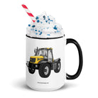 The Tractor Mugs Store Black / 15 oz JCB Fastrac 2170 | Mug with Color Inside Quality Farmers Merch