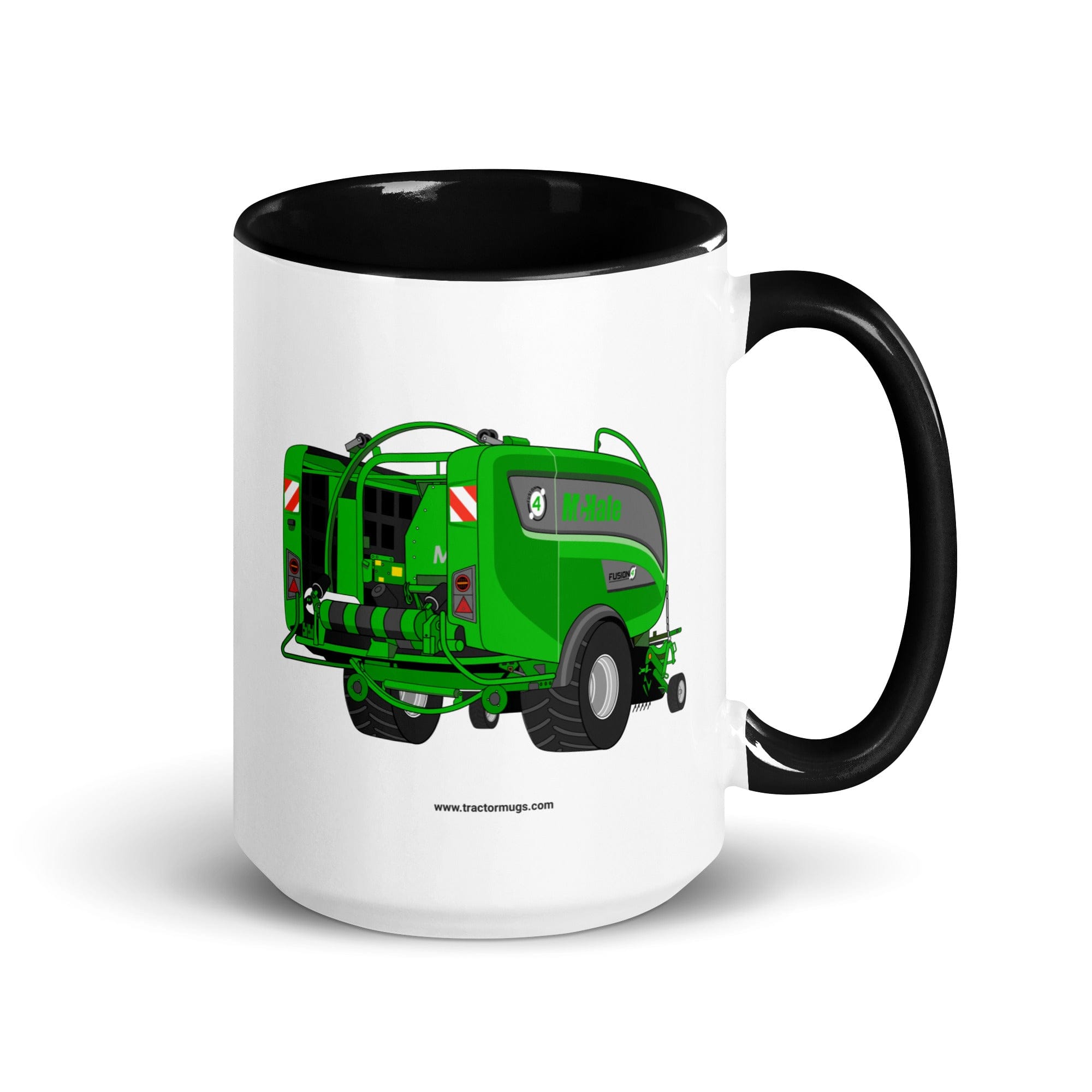 The Tractor Mugs Store Black / 15 oz Mc Hale Fusion 2 Mug with Color Inside Quality Farmers Merch