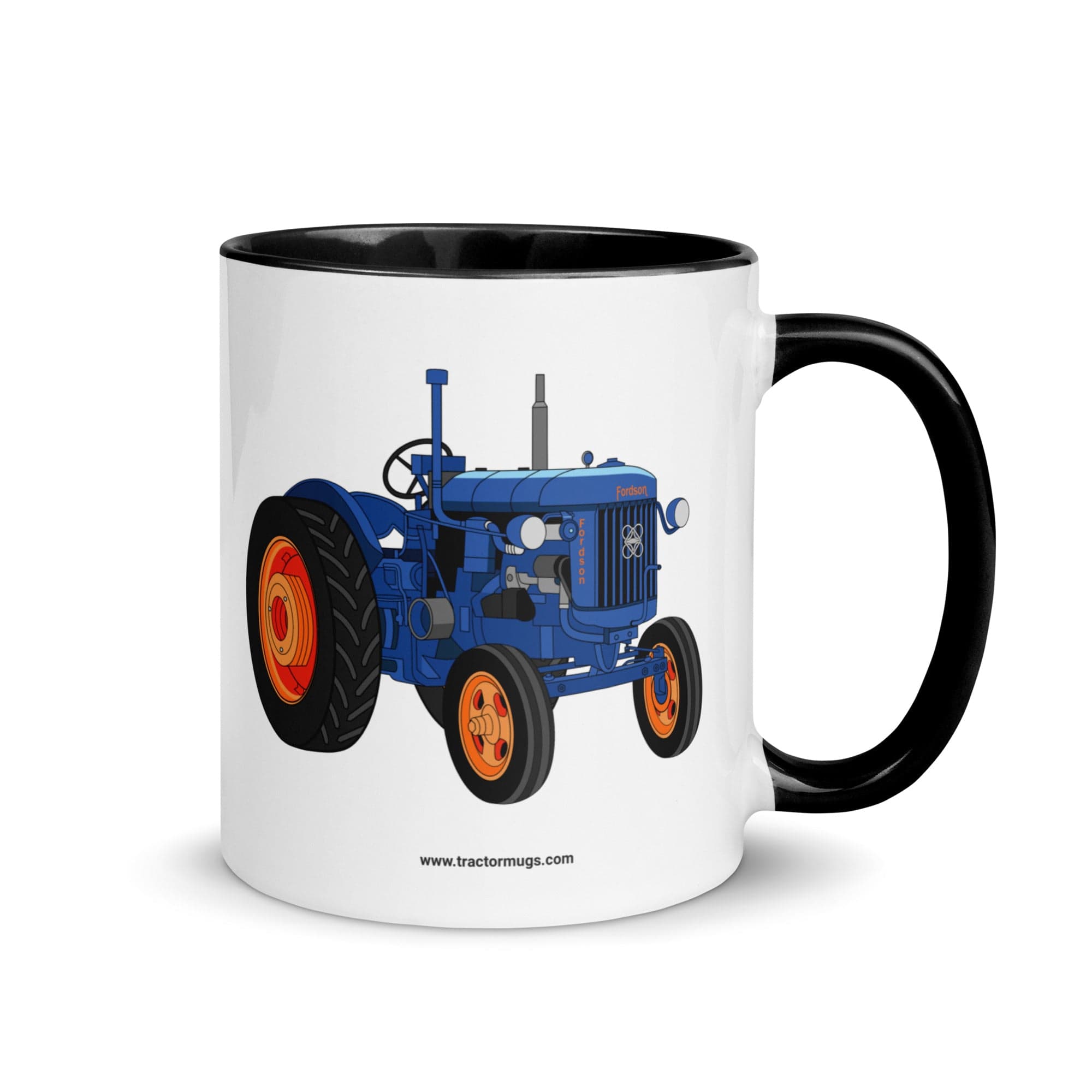 The Tractor Mugs Store Black Fordson E27N L4 | Mug with Color Inside Quality Farmers Merch