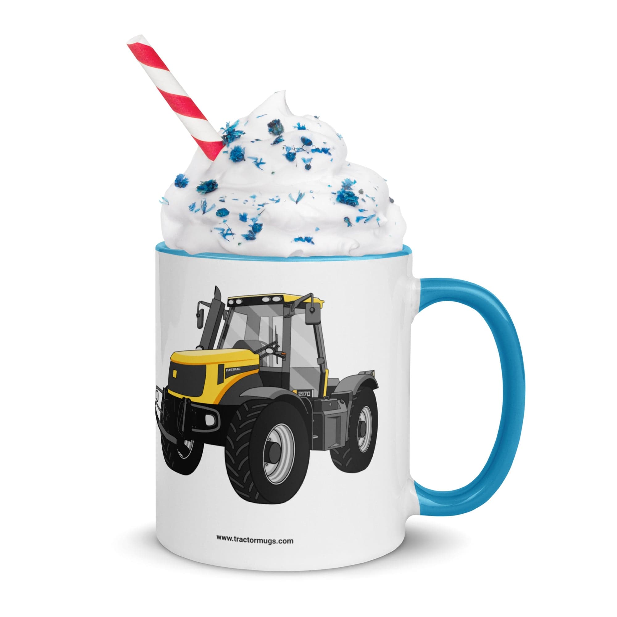 The Tractor Mugs Store Blue / 11 oz JCB Fastrac 2170 | Mug with Color Inside Quality Farmers Merch