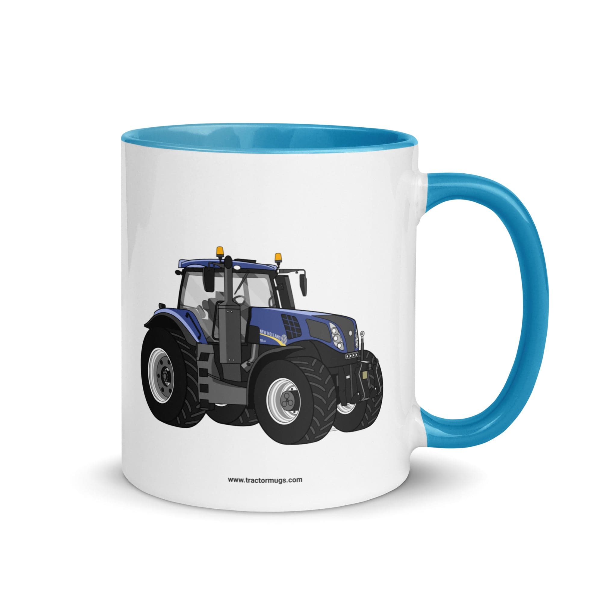The Tractor Mugs Store Blue / 11 oz New Holland T8 435 | Mug with Color Inside Quality Farmers Merch