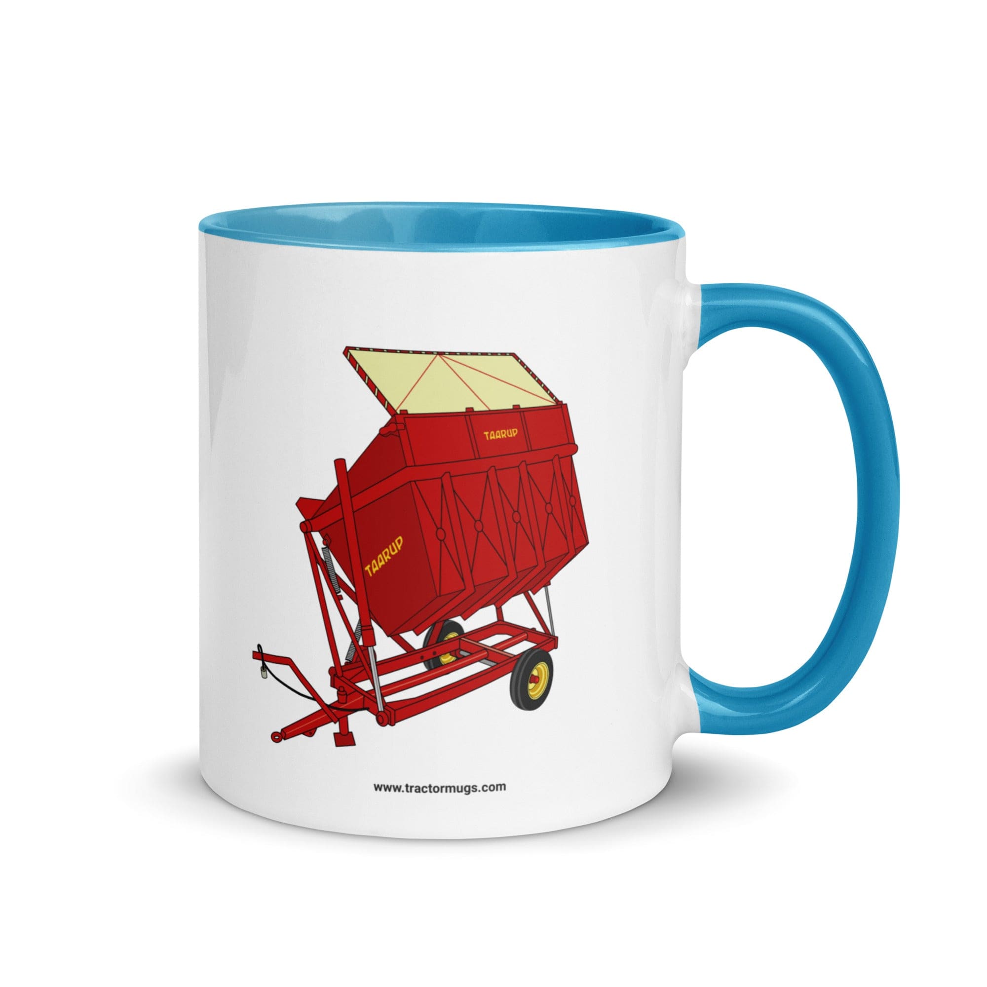 The Tractor Mugs Store Blue / 11 oz Taarup tipvogn T3 Trailer | Mug with Color Inside Quality Farmers Merch