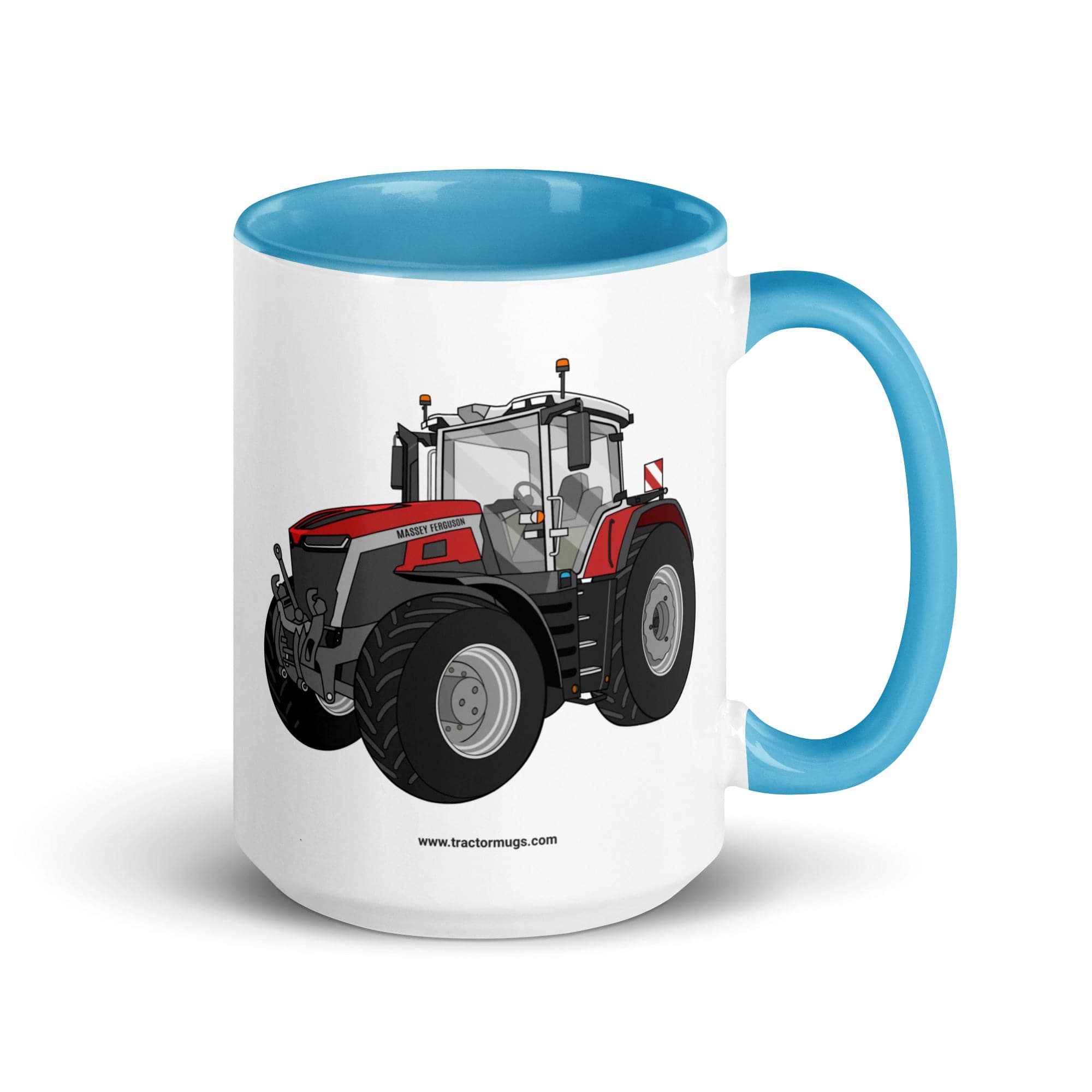 The Tractor Mugs Store Blue / 15 oz Massey Ferguson 9X | Mug with Color Inside Quality Farmers Merch