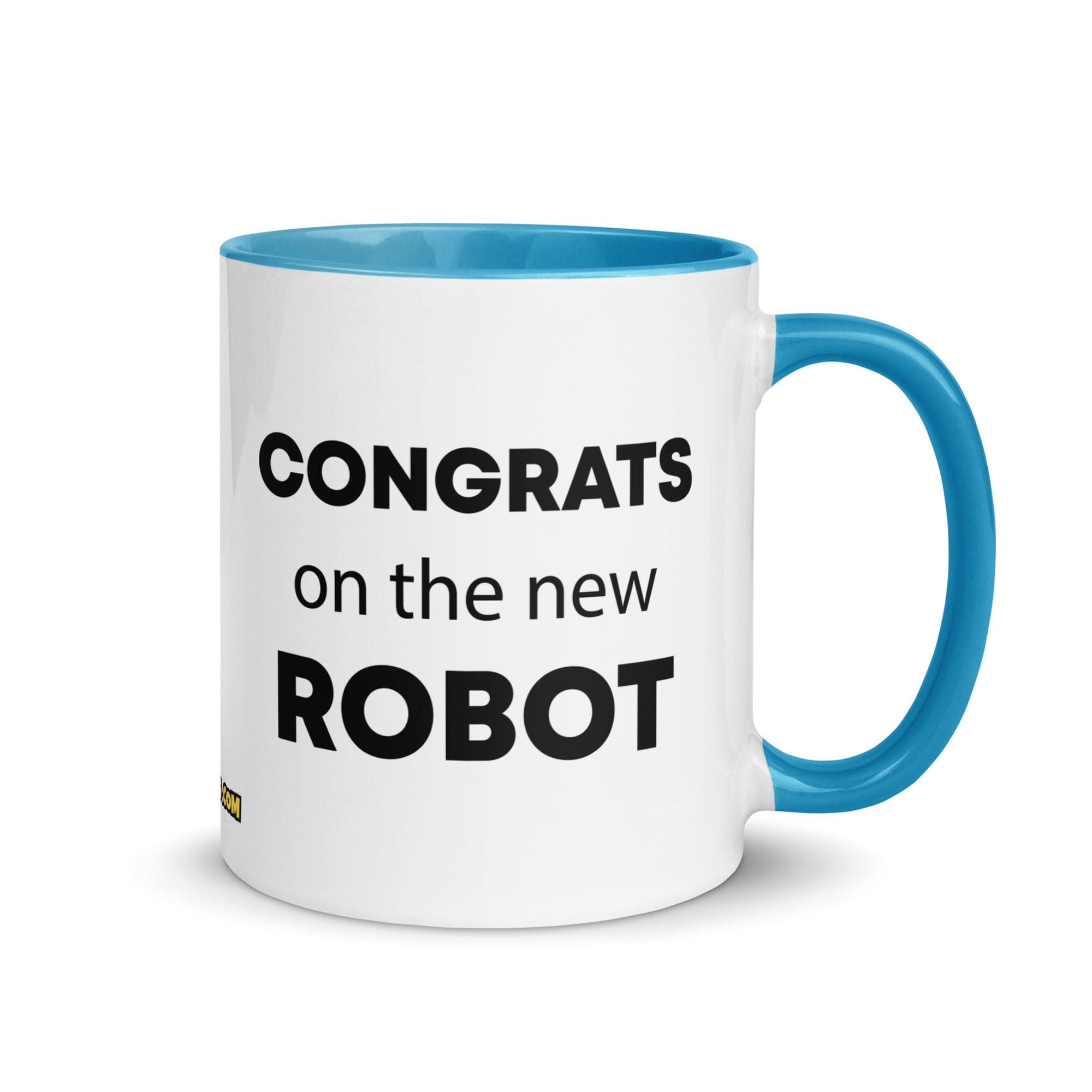 The Tractor Mugs Store Blue Congrats On The New Robot | Mug with Color Inside Quality Farmers Merch