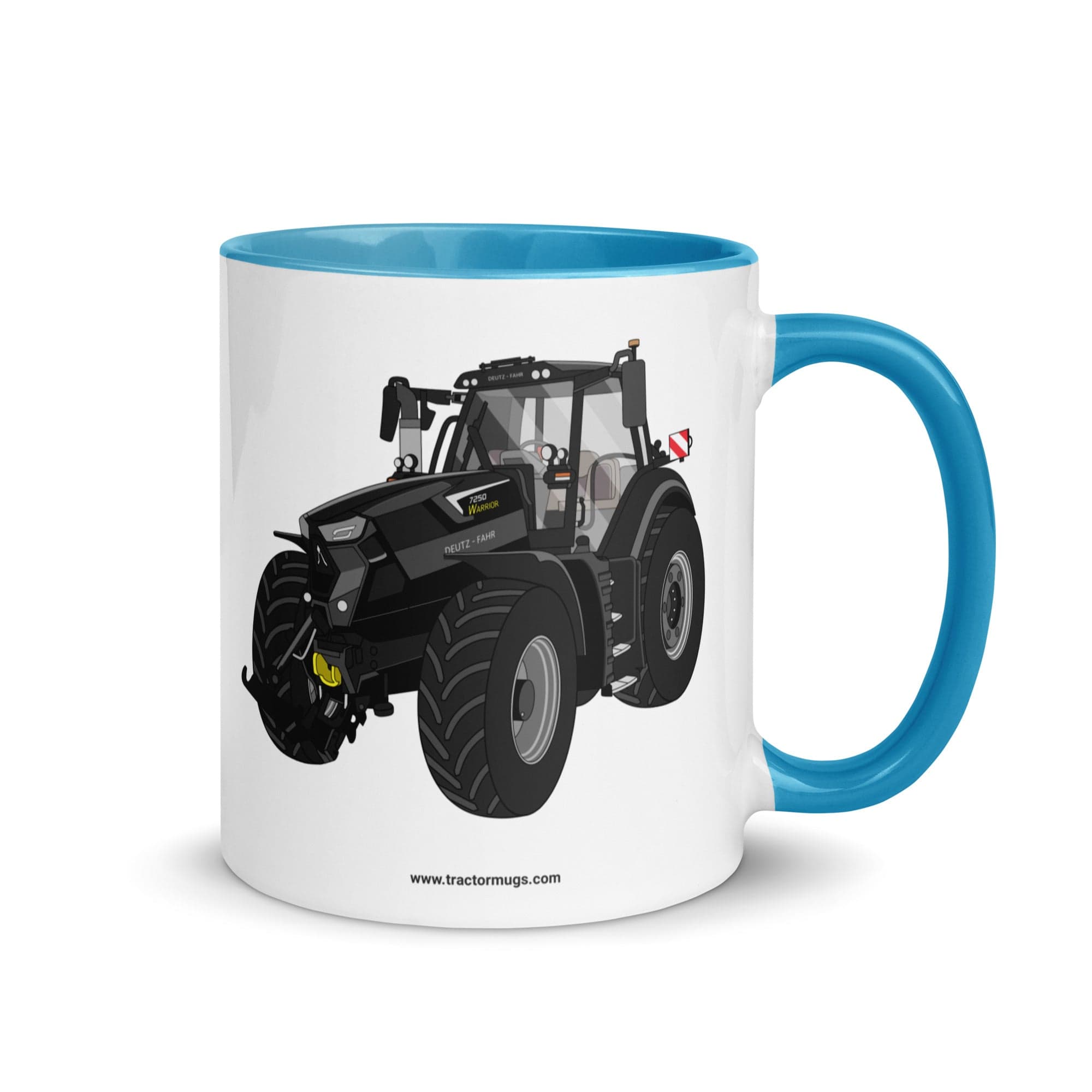 The Tractor Mugs Store Blue Deutz-Fahr 7250 TTV Warrior Edition | Mug with Color Inside Quality Farmers Merch