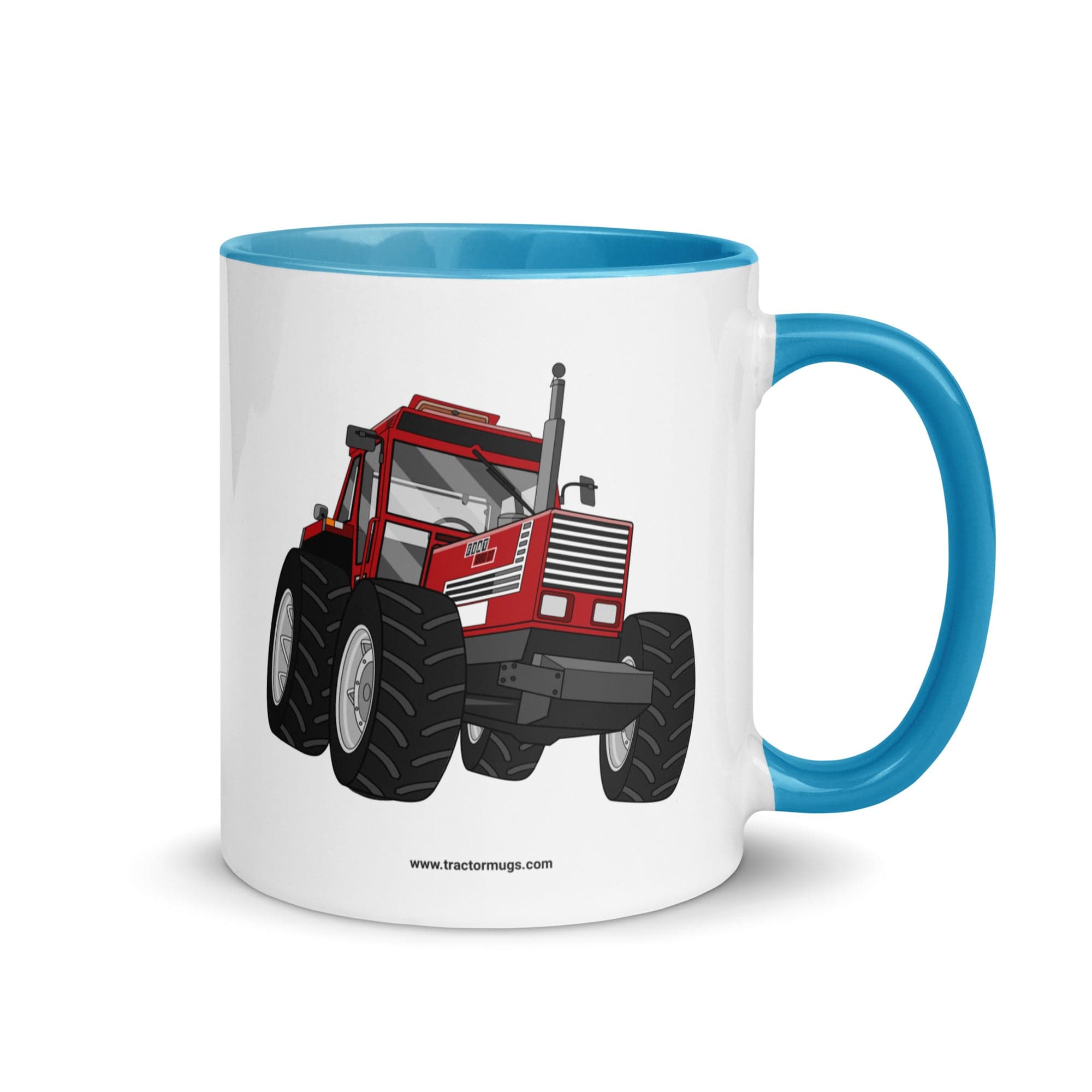 The Tractor Mugs Store Blue FIAT 1880 4WD | Mug with Color Inside Quality Farmers Merch