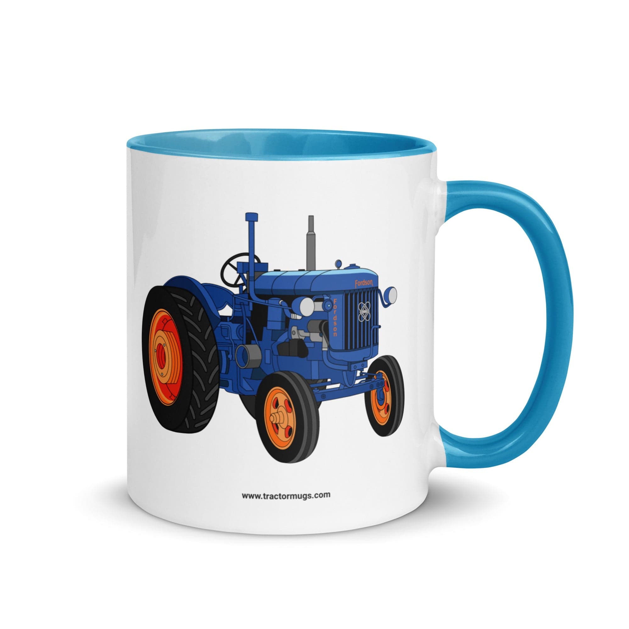 The Tractor Mugs Store Blue Fordson E27N L4 | Mug with Color Inside Quality Farmers Merch