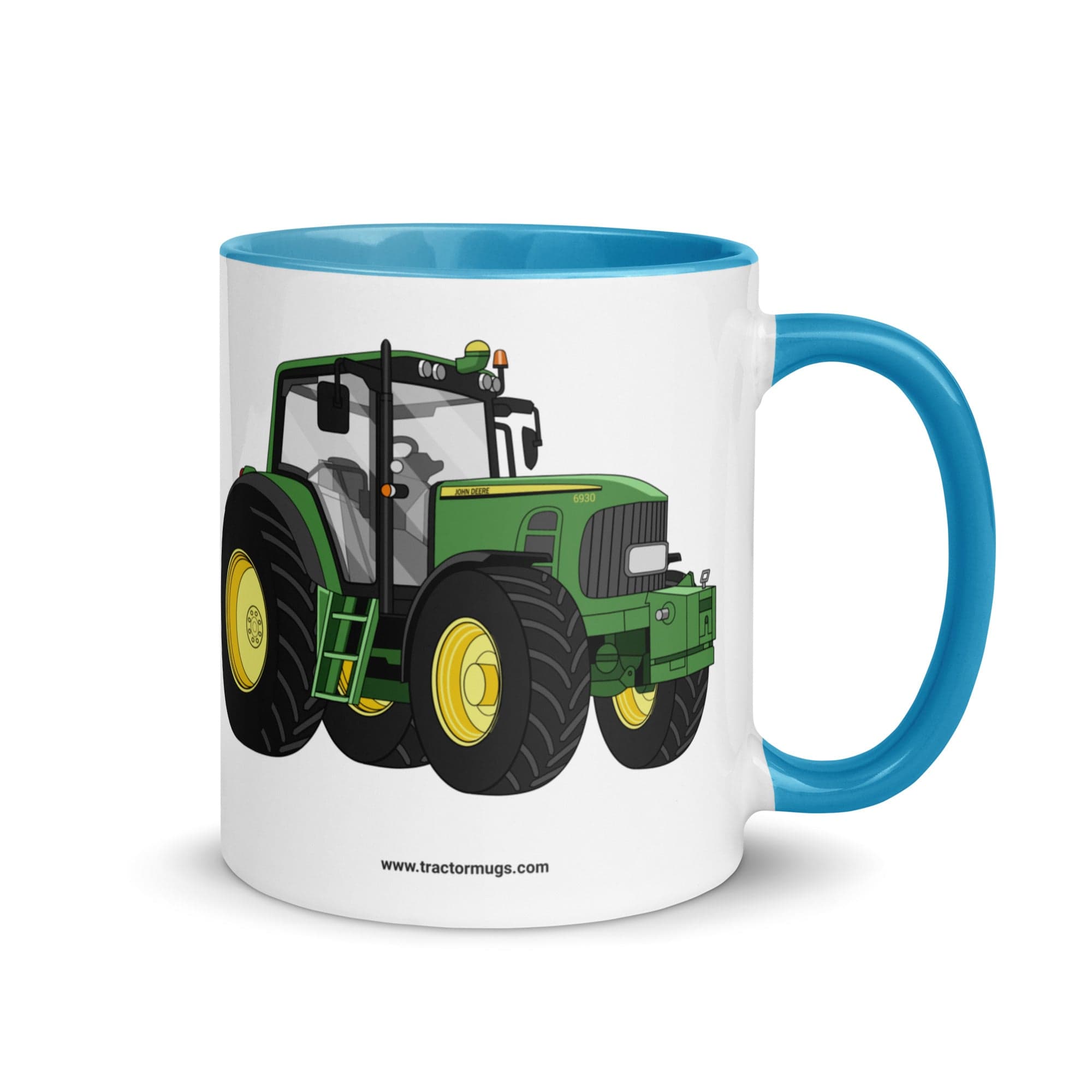 The Tractor Mugs Store Blue John Deere 6930 Premium | Mug with Color Inside Quality Farmers Merch