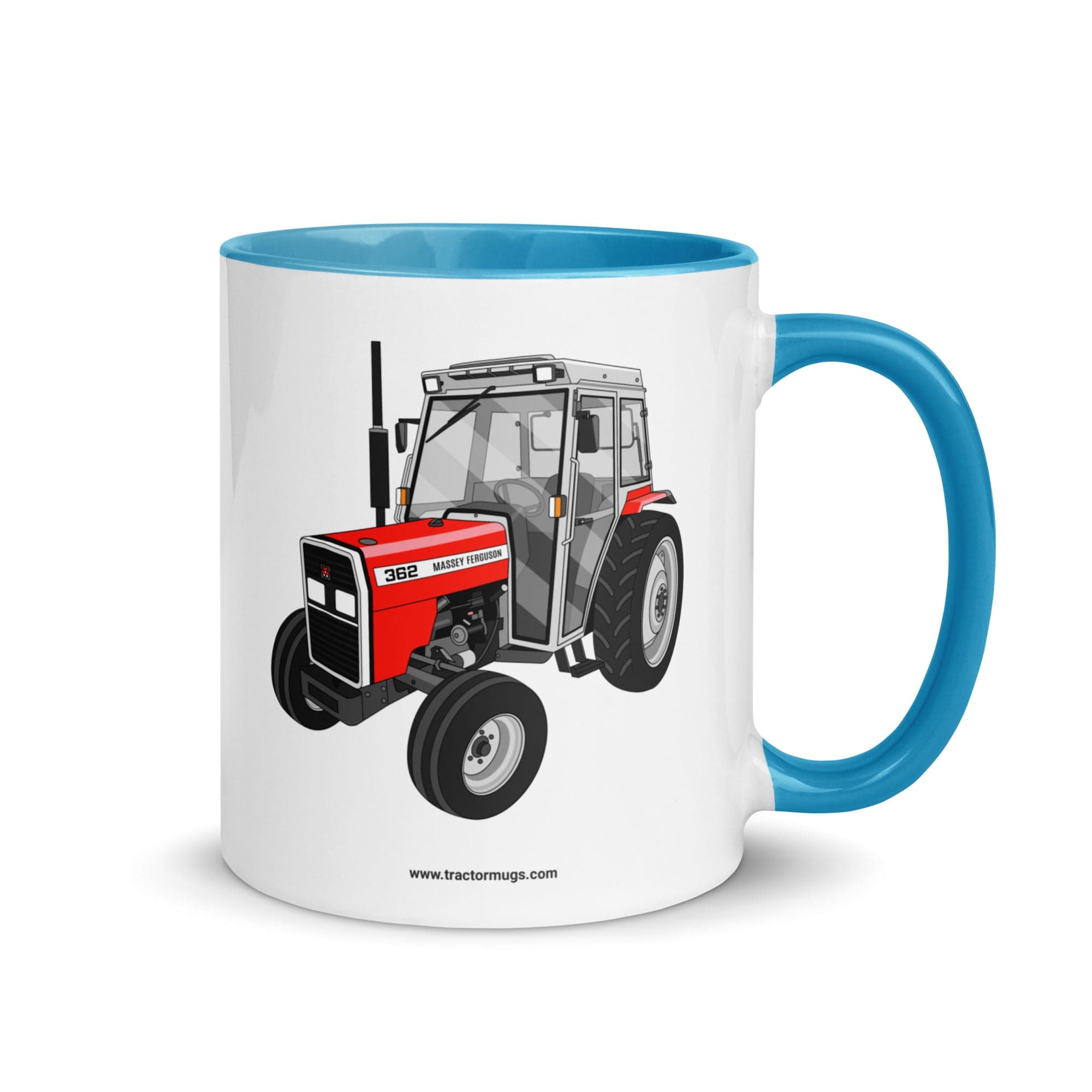 The Tractor Mugs Store Blue Massey Ferguson 362 | Mug with Color Inside Quality Farmers Merch