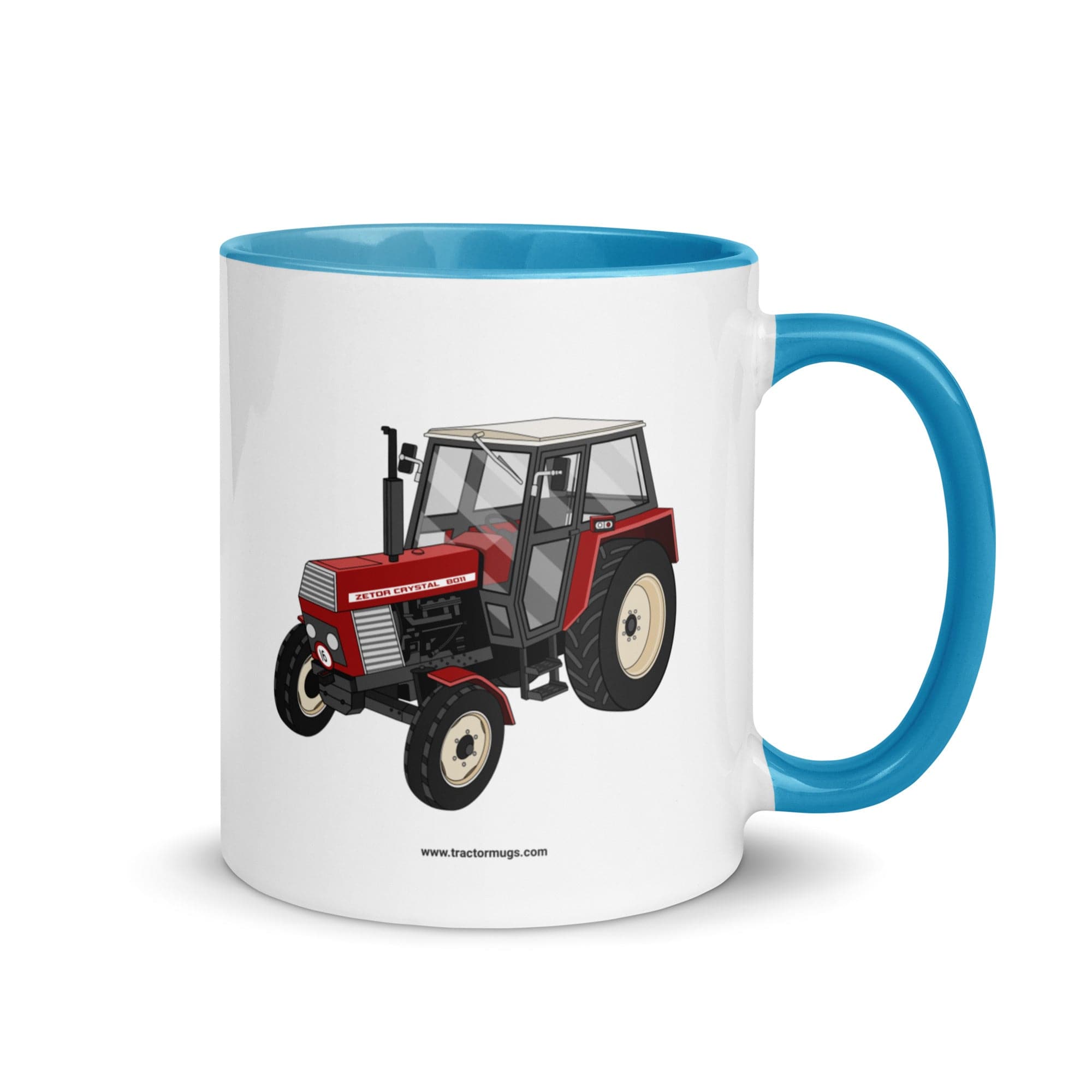 The Tractor Mugs Store Blue Zetor Crystal 8011 | Mug with Color Inside Quality Farmers Merch
