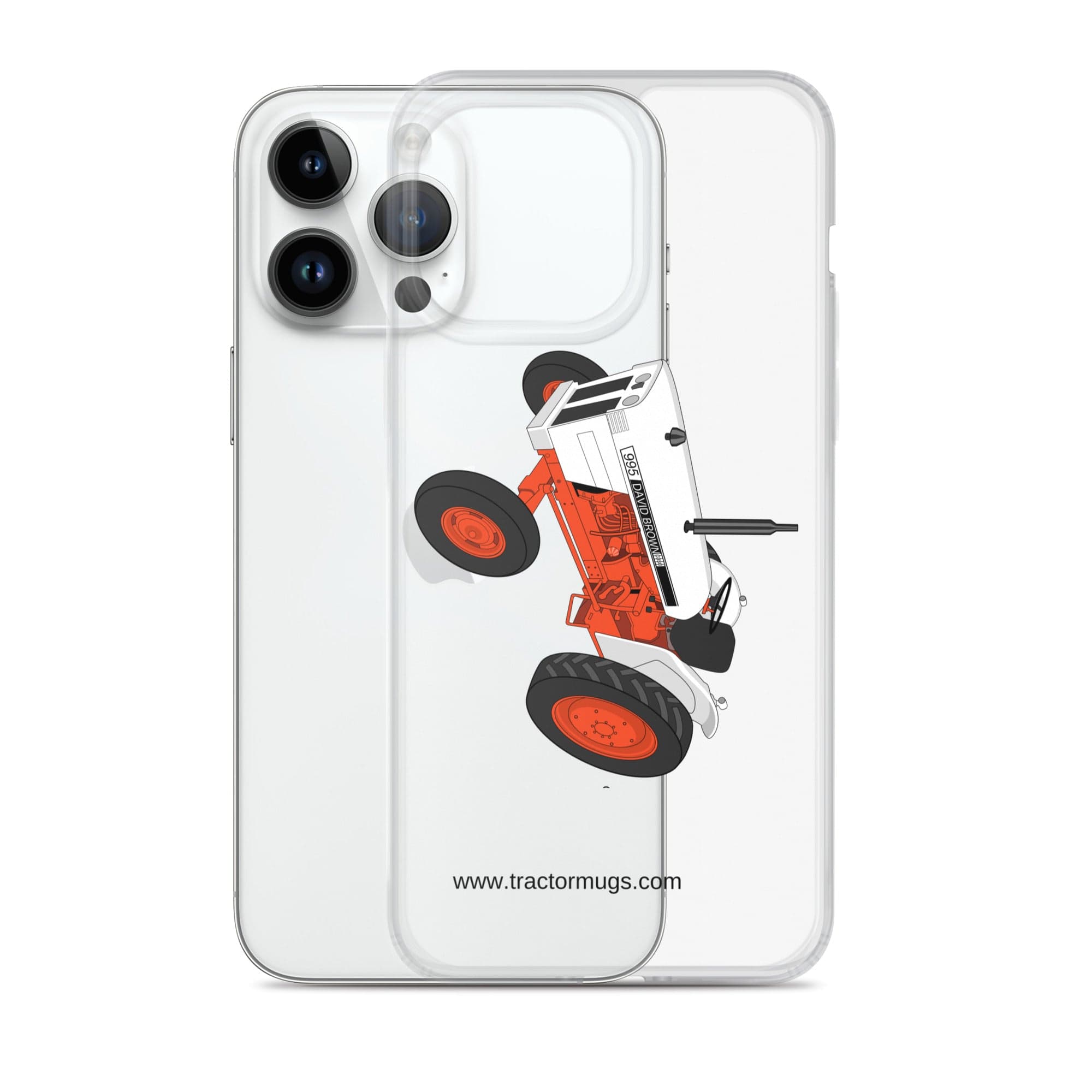 The Tractor Mugs Store Case David Brown 995 (1973) | Clear Case for iPhone® Quality Farmers Merch