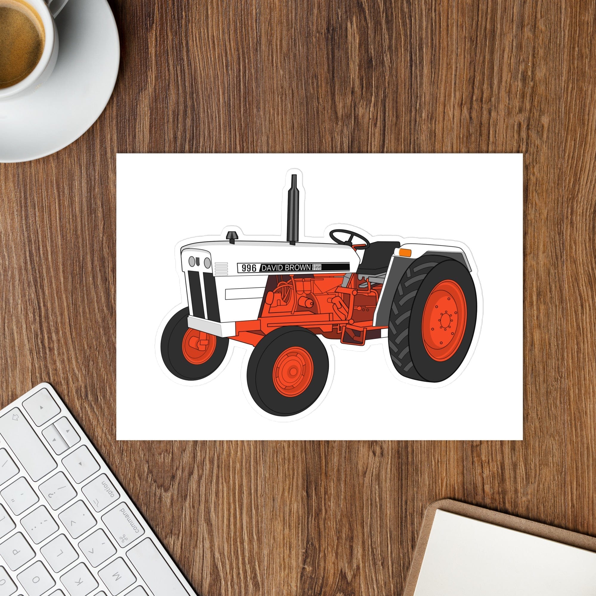The Tractor Mugs Store Case David Brown 996 (1974) | Sticker sheet Quality Farmers Merch