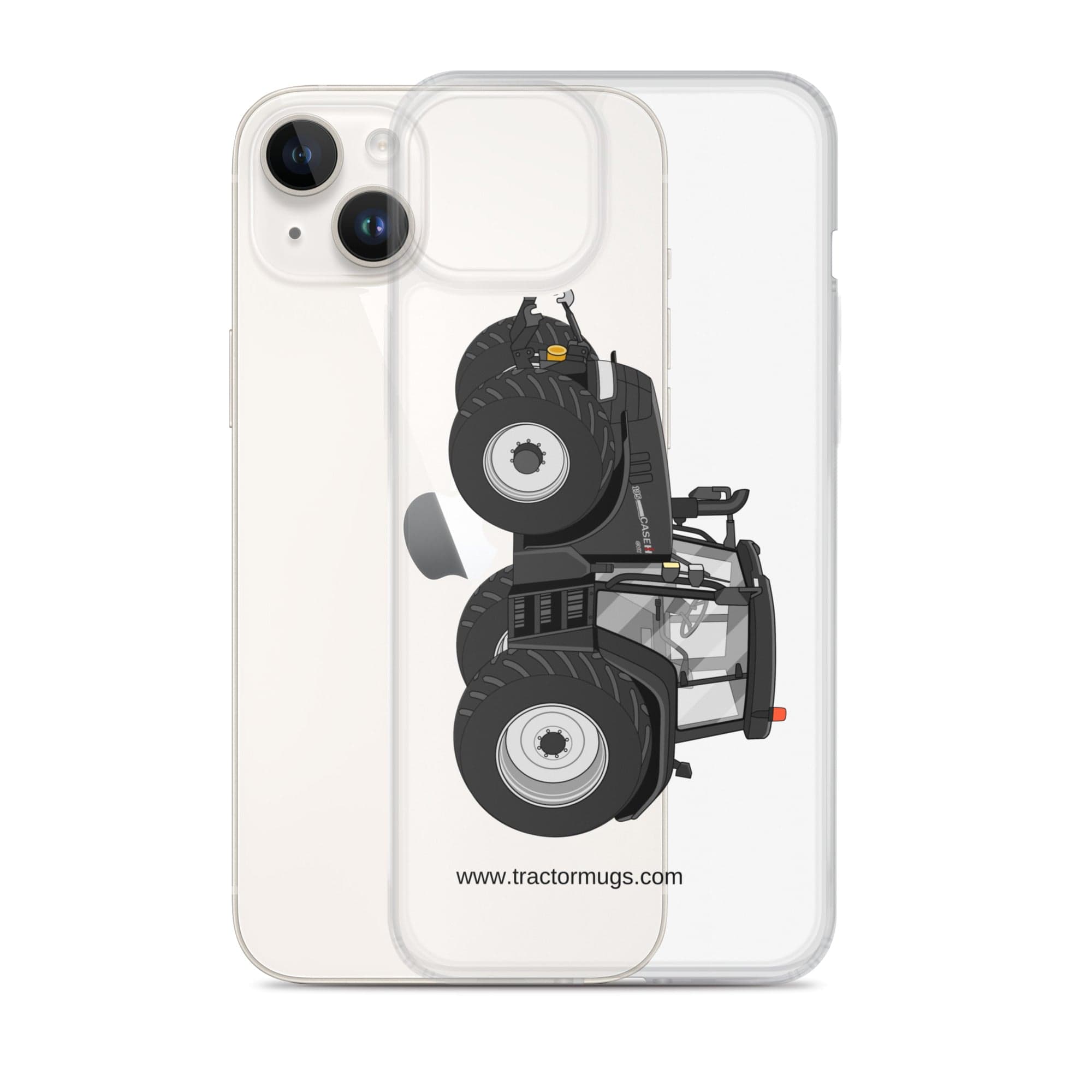 The Tractor Mugs Store Case IH 195 CVX Black | Clear Case for iPhone® Quality Farmers Merch