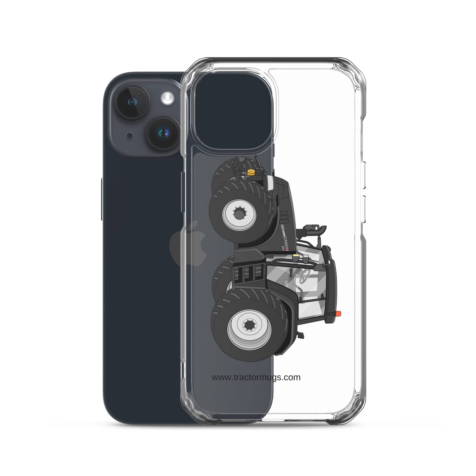 The Tractor Mugs Store Case IH 195 CVX Black | Clear Case for iPhone® Quality Farmers Merch