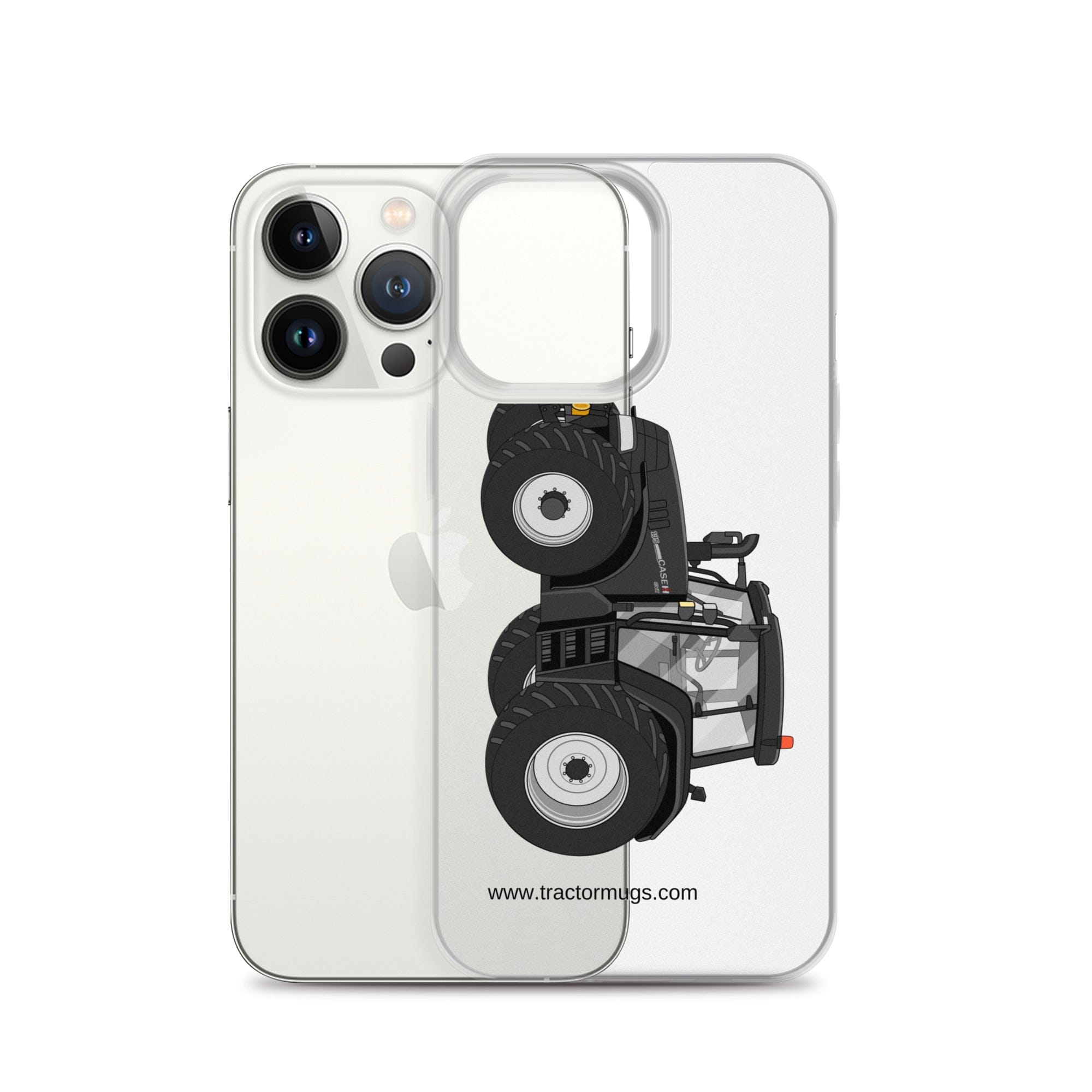 The Tractor Mugs Store Case IH 195 CVX Black | Clear Case for iPhone® Quality Farmers Merch