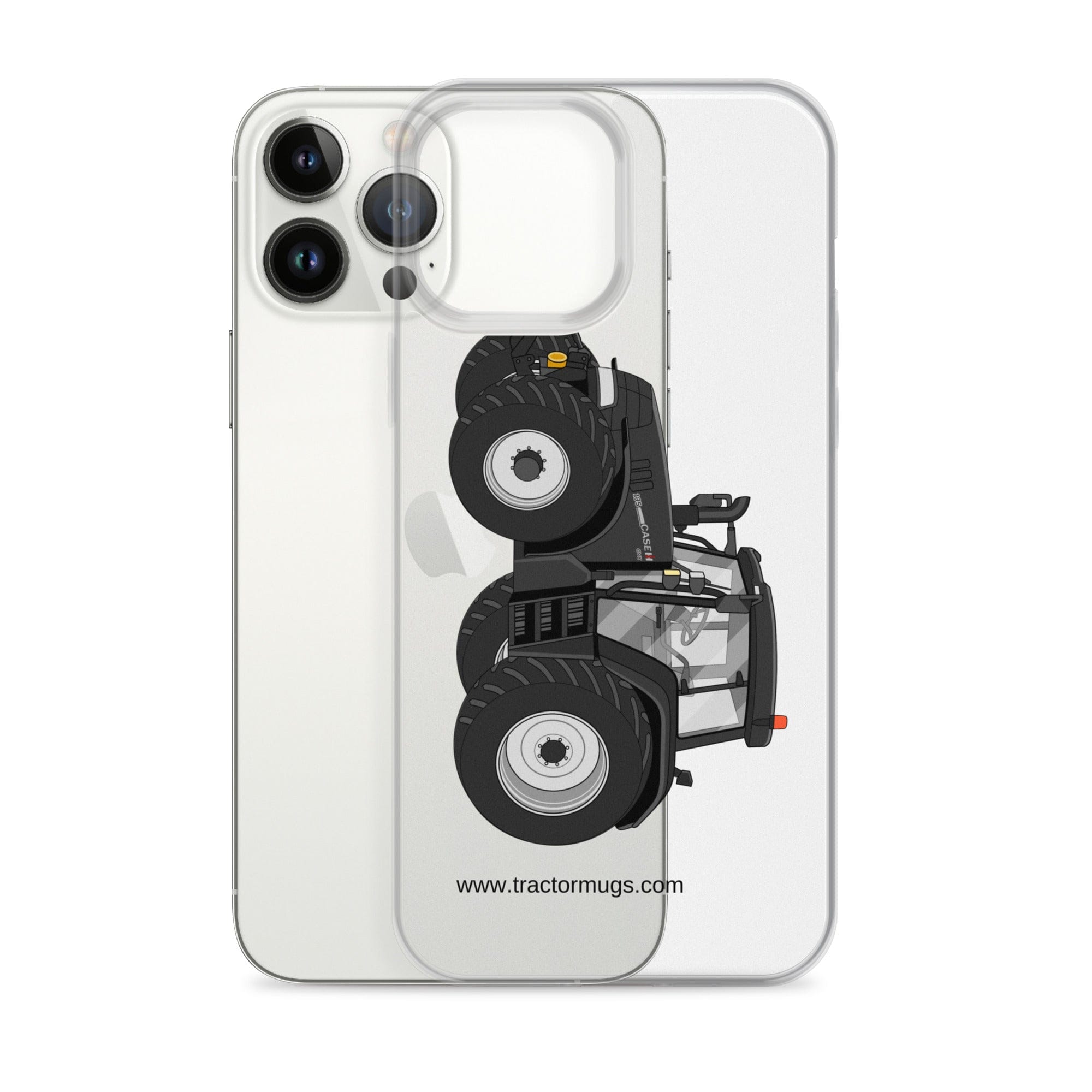 The Tractor Mugs Store Case IH 195 CVX Black | Clear Case for iPhone® Quality Farmers Merch