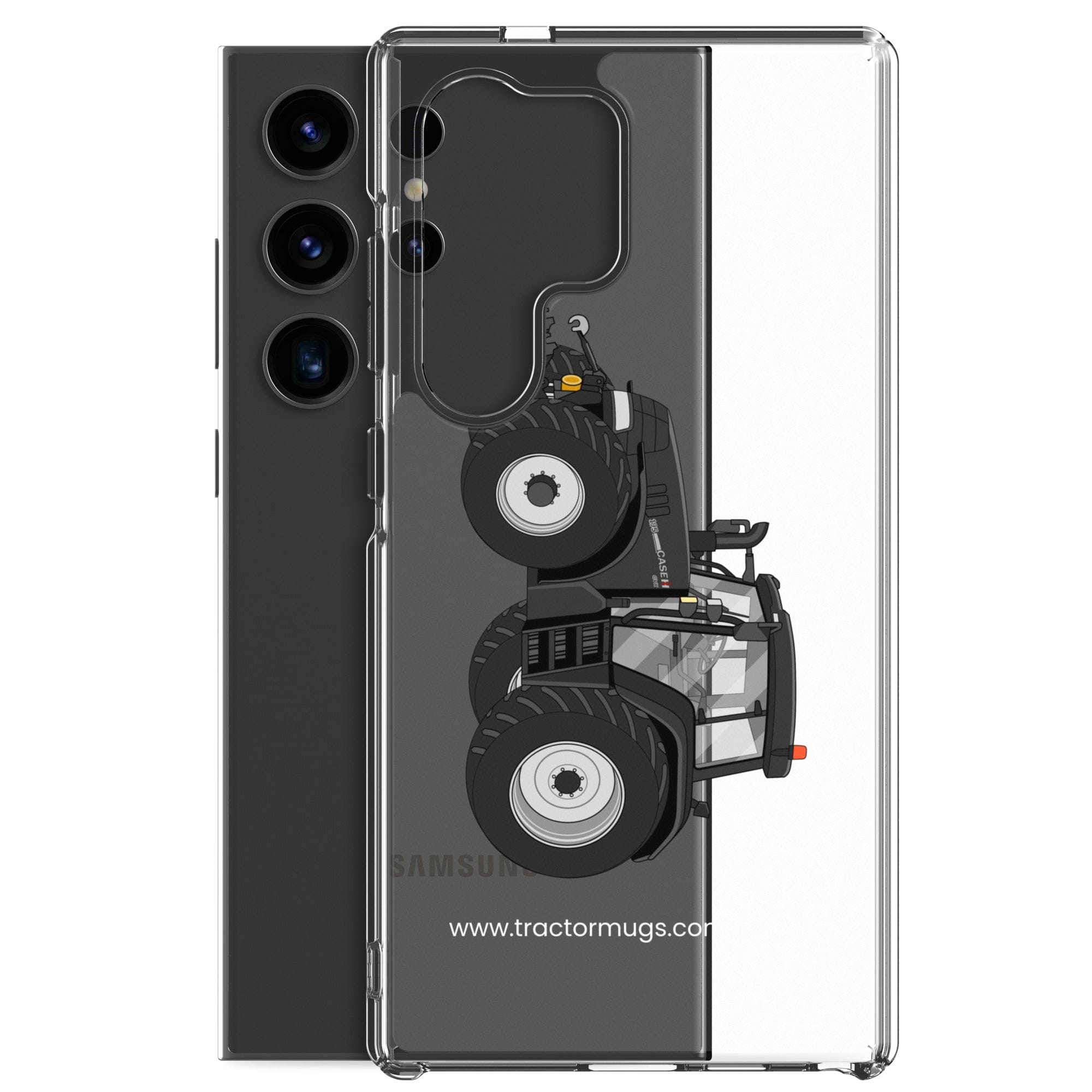 The Tractor Mugs Store Case IH 195 CVX Black | Clear Case for Samsung® Quality Farmers Merch