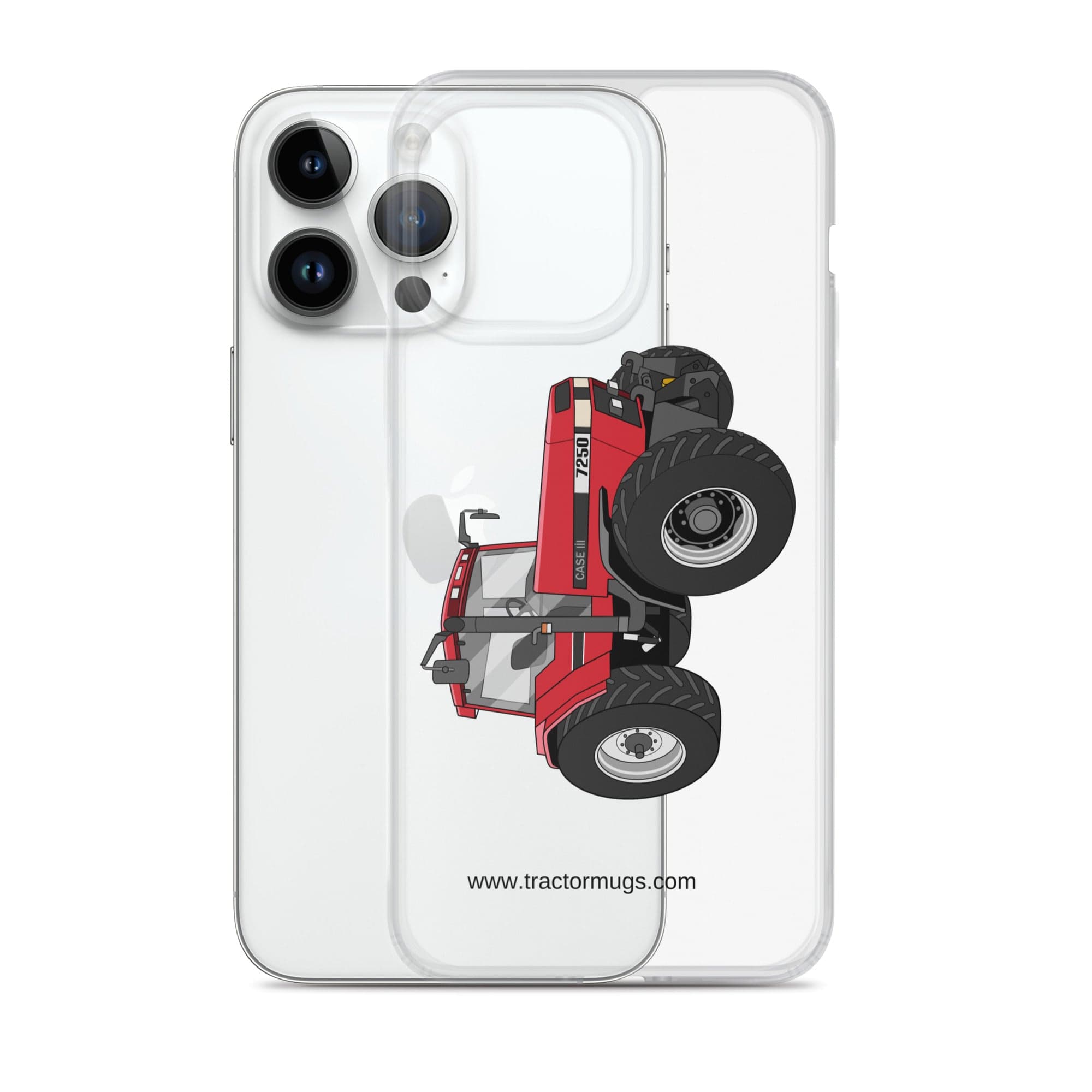 The Tractor Mugs Store Case IH 7250 | Clear Case for iPhone® Quality Farmers Merch