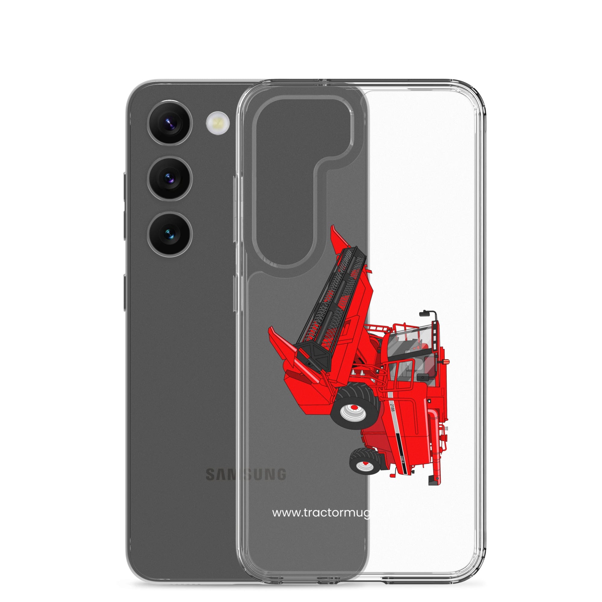 The Tractor Mugs Store Case IH Axial Flow 2188 Harvester | Clear Case for Samsung® Quality Farmers Merch