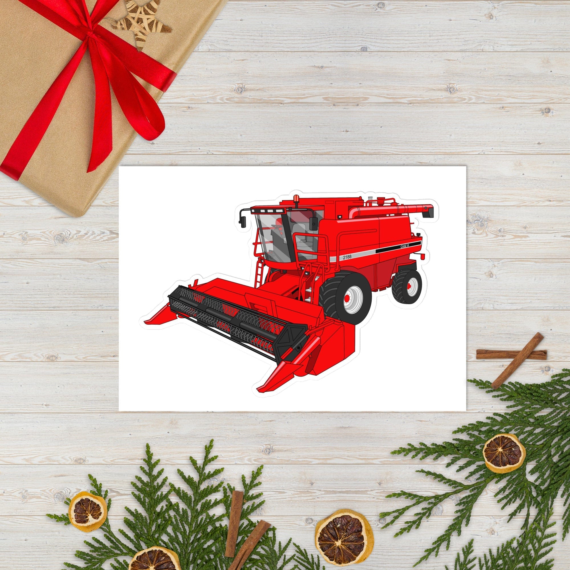 The Tractor Mugs Store Case IH Axial Flow 2188 Harvester | Sticker sheet Quality Farmers Merch