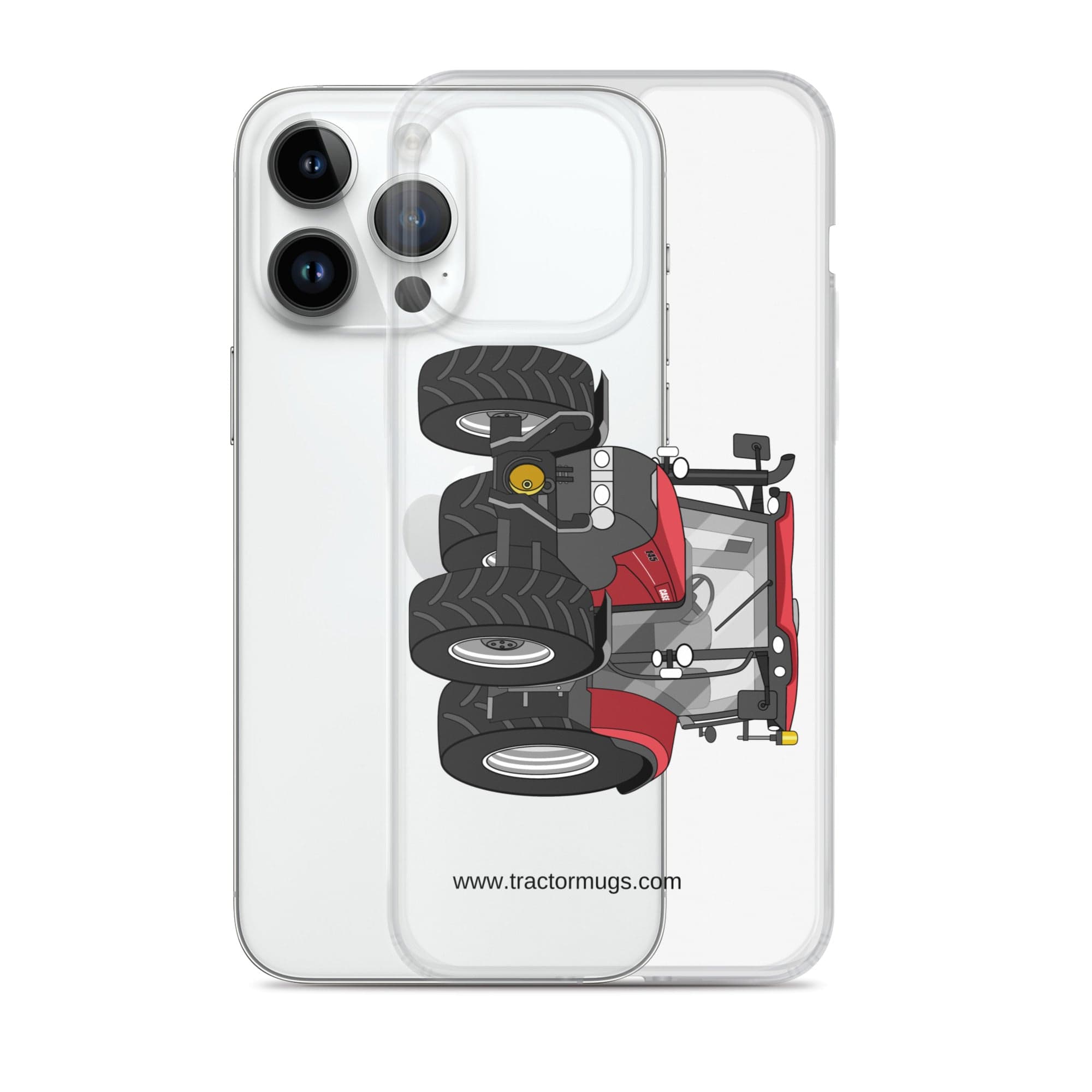 The Tractor Mugs Store Case IH Maxxum 145 | Clear Case for iPhone® Quality Farmers Merch