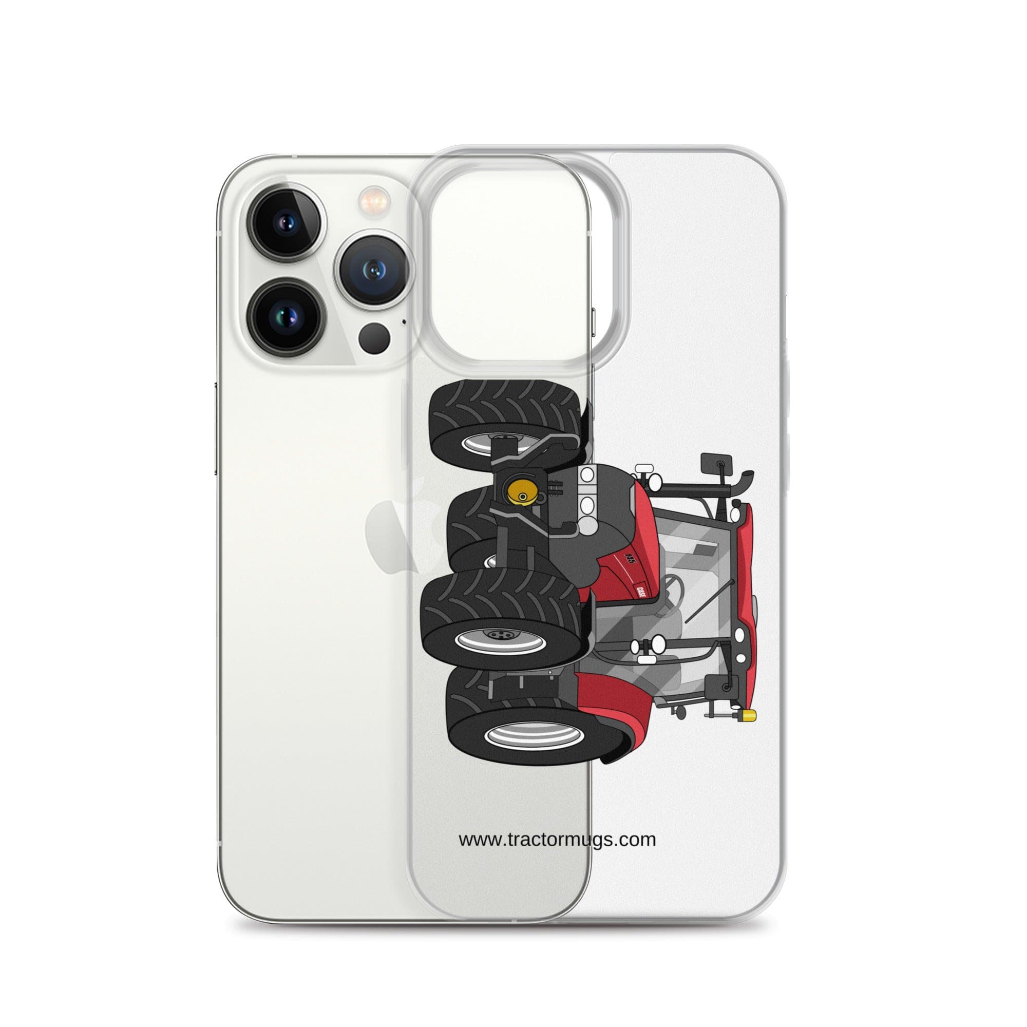 The Tractor Mugs Store Case IH Maxxum 145 | Clear Case for iPhone® Quality Farmers Merch