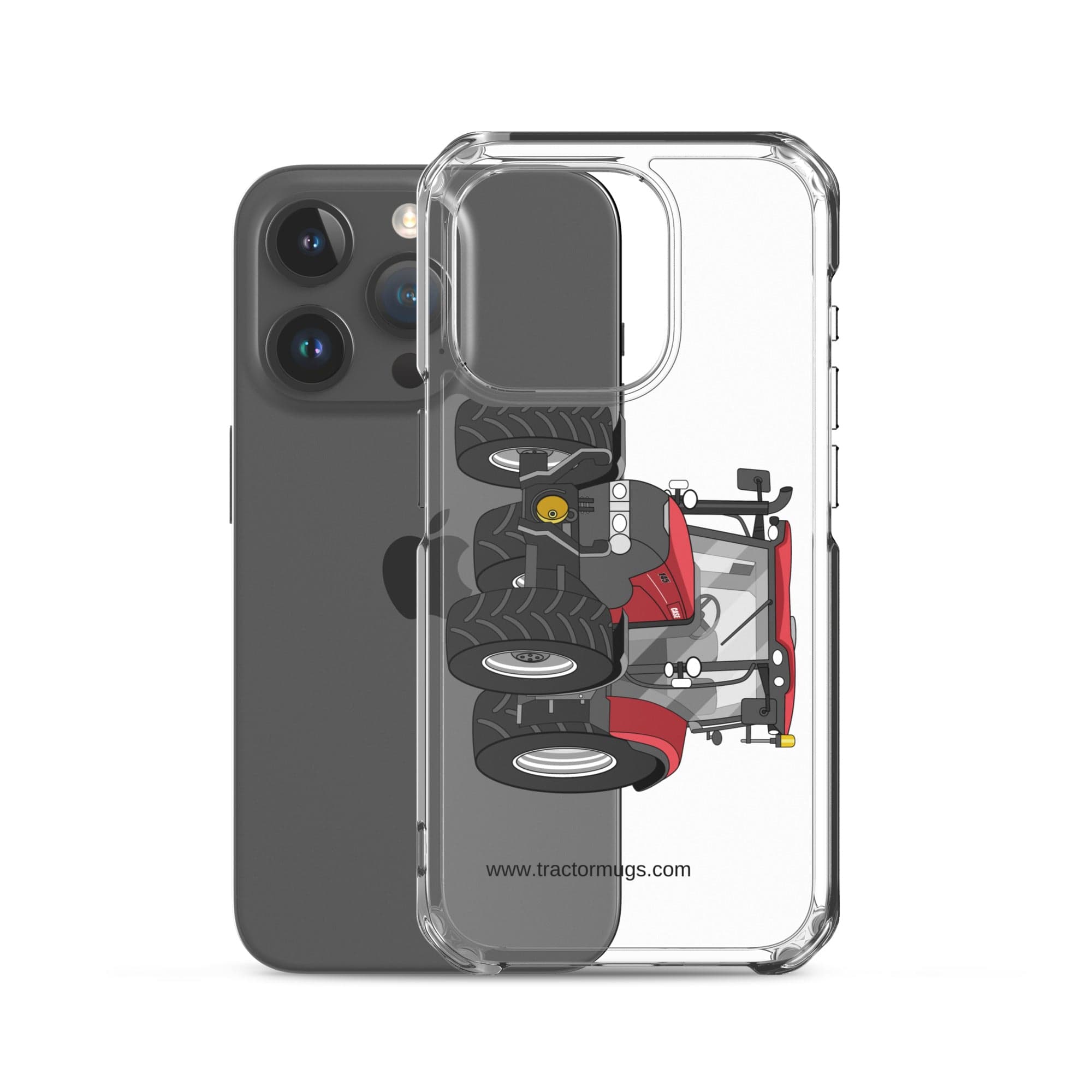 The Tractor Mugs Store Case IH Maxxum 145 | Clear Case for iPhone® Quality Farmers Merch