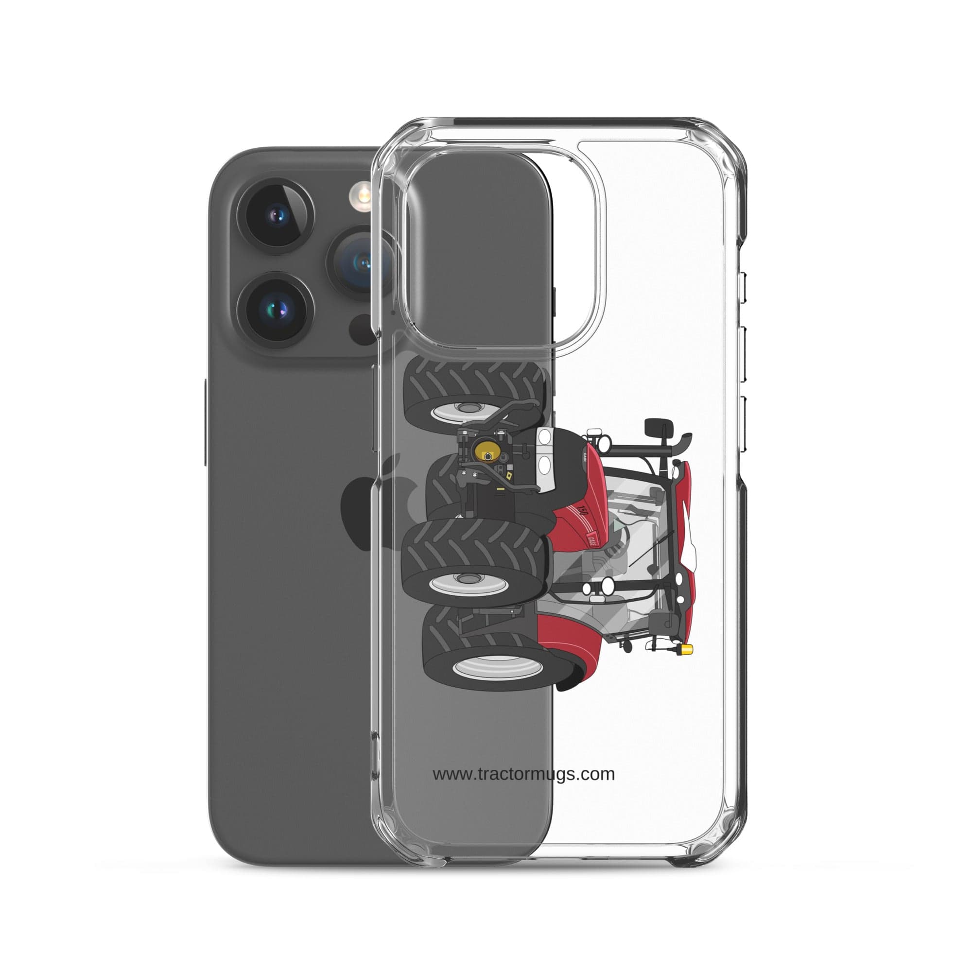 The Tractor Mugs Store Case IH Maxxum 150 Activedrive 8 | Clear Case for iPhone® Quality Farmers Merch
