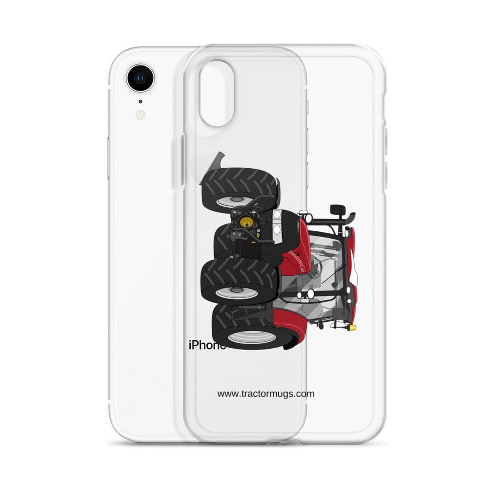 The Tractor Mugs Store Case IH Maxxum 150 Activedrive 8 | Clear Case for iPhone® Quality Farmers Merch