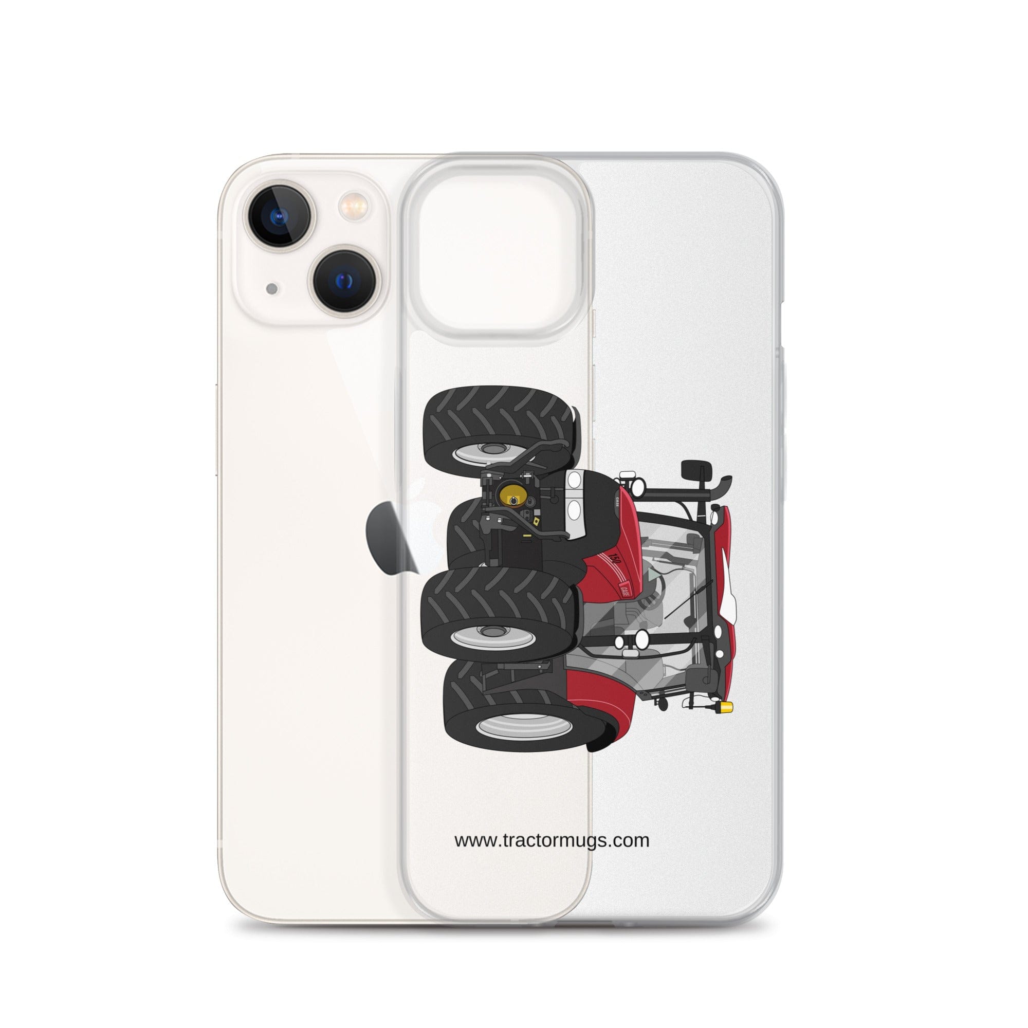 The Tractor Mugs Store Case IH Maxxum 150 Activedrive 8 | Clear Case for iPhone® Quality Farmers Merch