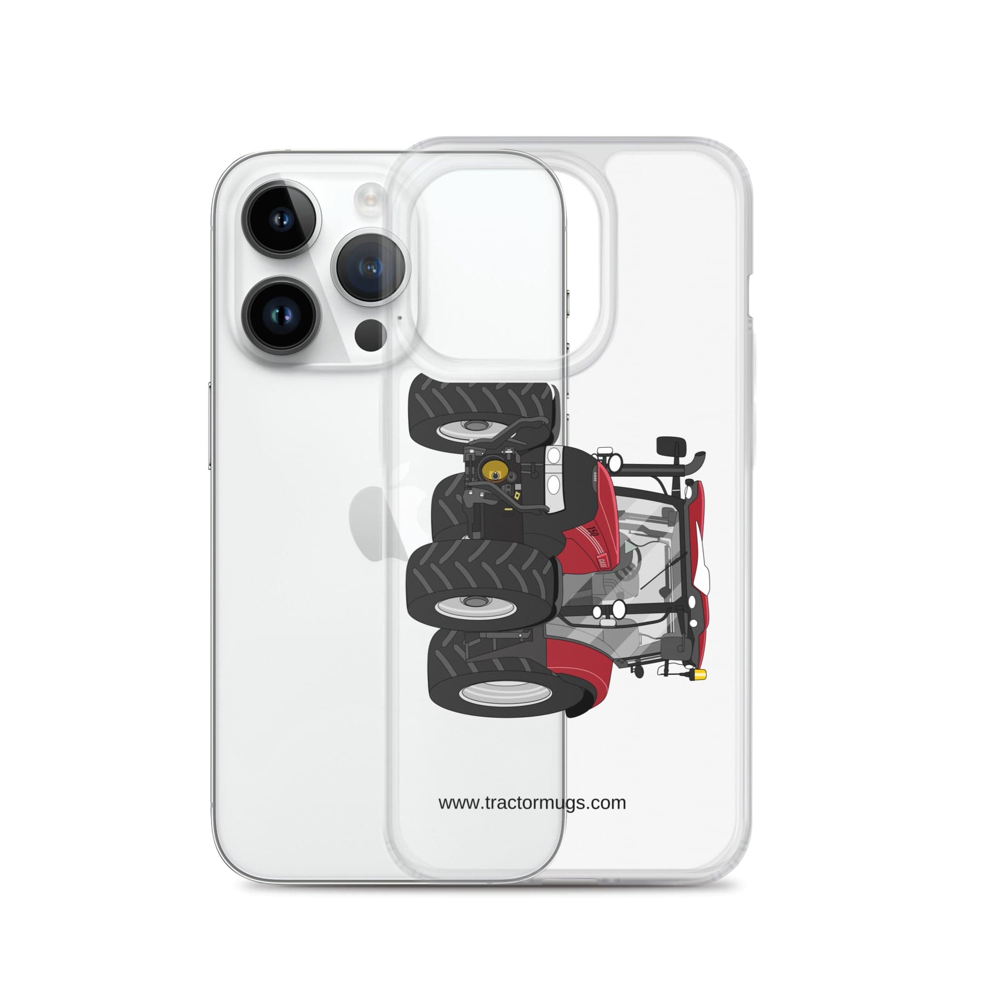 The Tractor Mugs Store Case IH Maxxum 150 Activedrive 8 | Clear Case for iPhone® Quality Farmers Merch