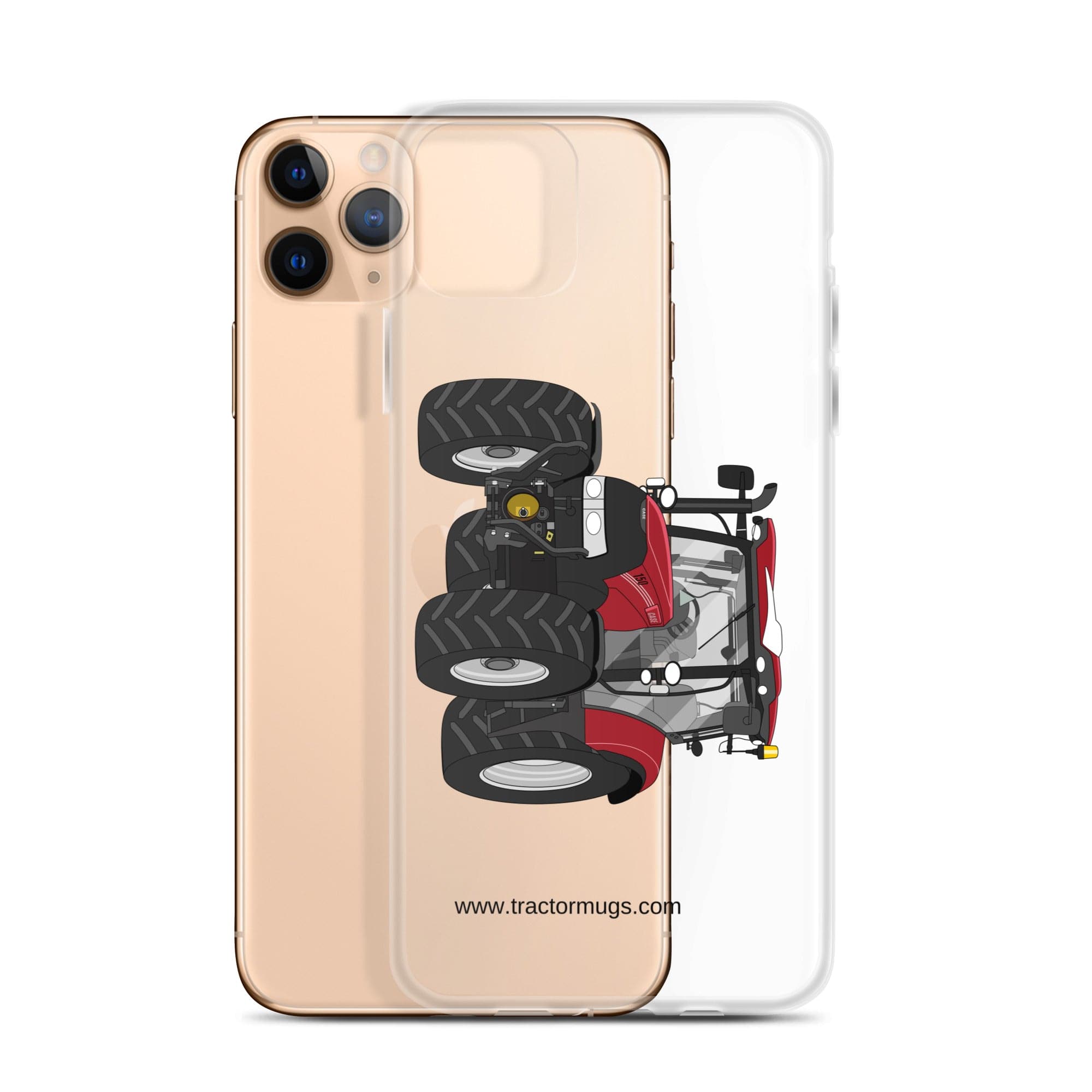 The Tractor Mugs Store Case IH Maxxum 150 Activedrive 8 | Clear Case for iPhone® Quality Farmers Merch