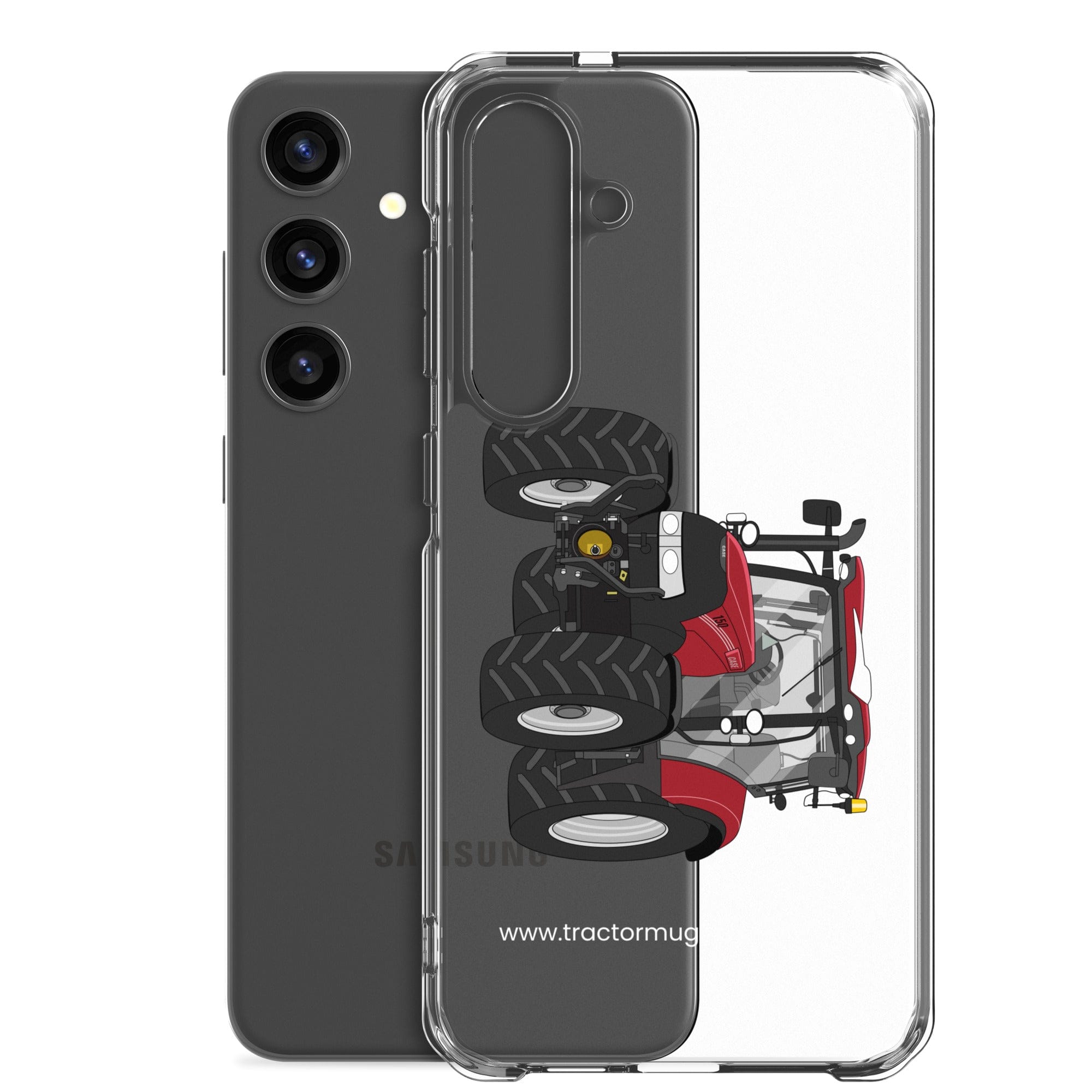 The Tractor Mugs Store Case IH Maxxum 150 Activedrive 8 | Clear Case for Samsung® Quality Farmers Merch