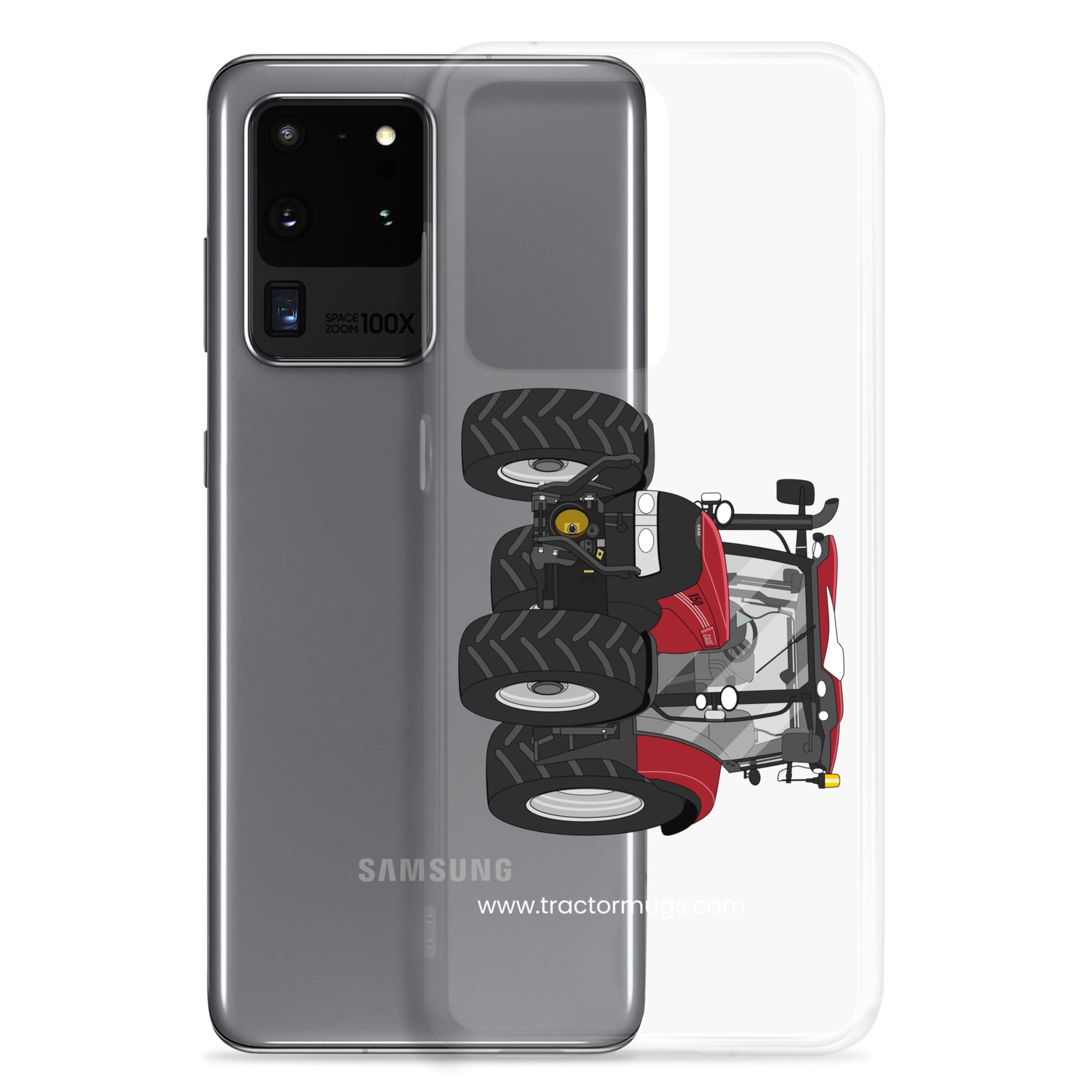 The Tractor Mugs Store Case IH Maxxum 150 Activedrive 8 | Clear Case for Samsung® Quality Farmers Merch