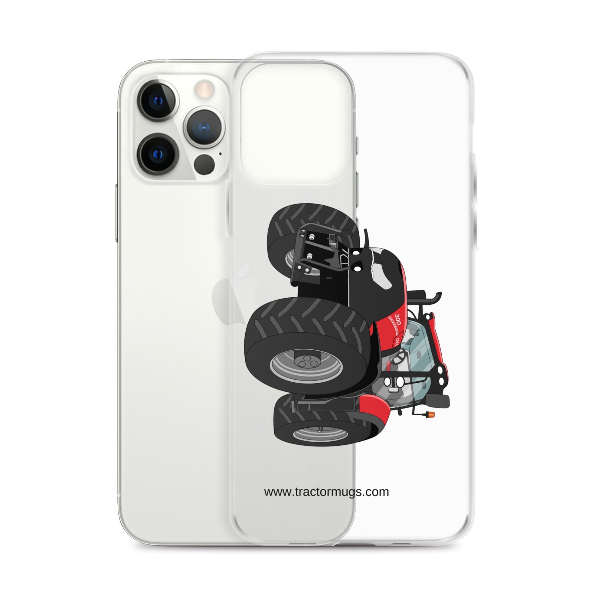 The Tractor Mugs Store Case IH Optum 300 CVX | Clear Case for iPhone® Quality Farmers Merch