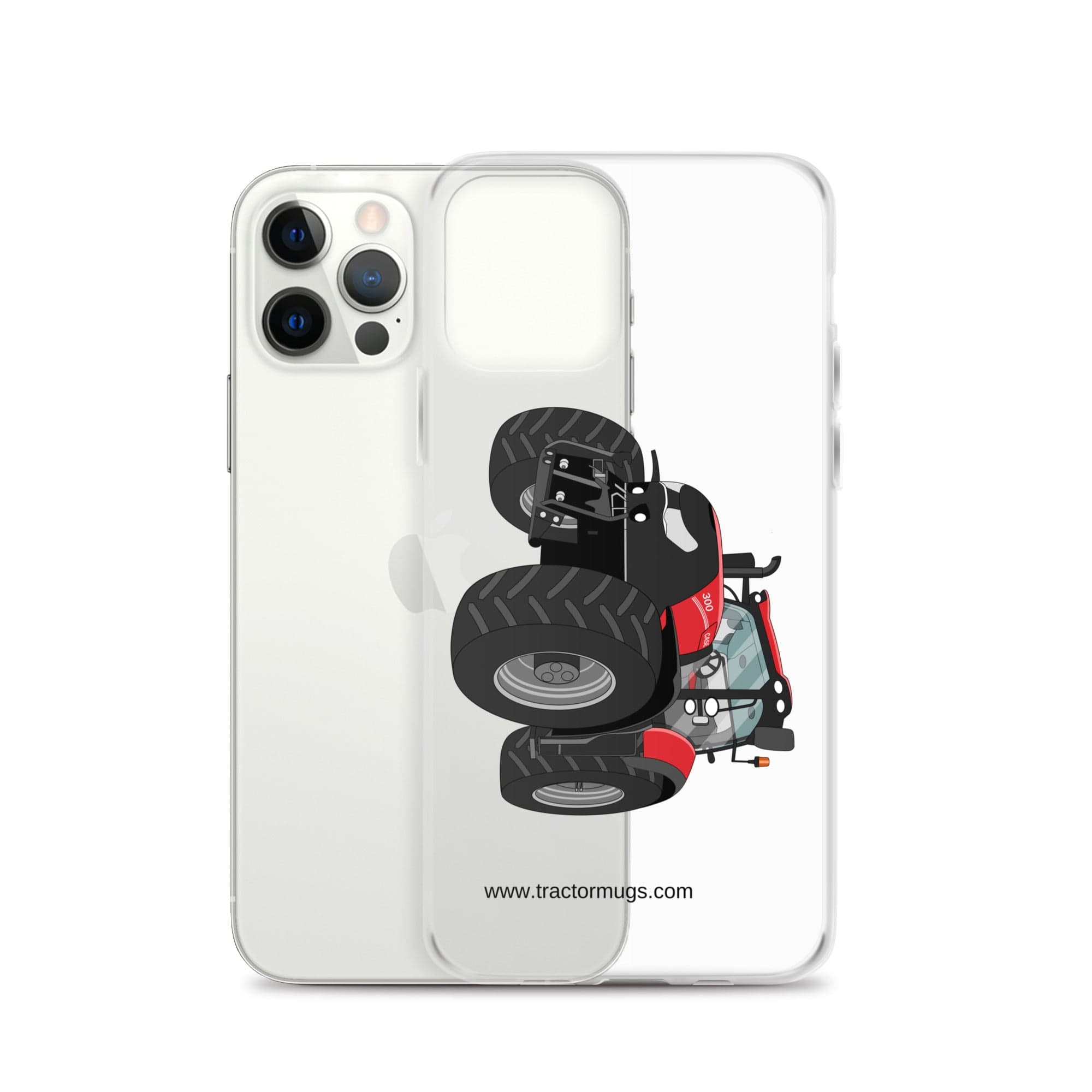 The Tractor Mugs Store Case IH Optum 300 CVX | Clear Case for iPhone® Quality Farmers Merch