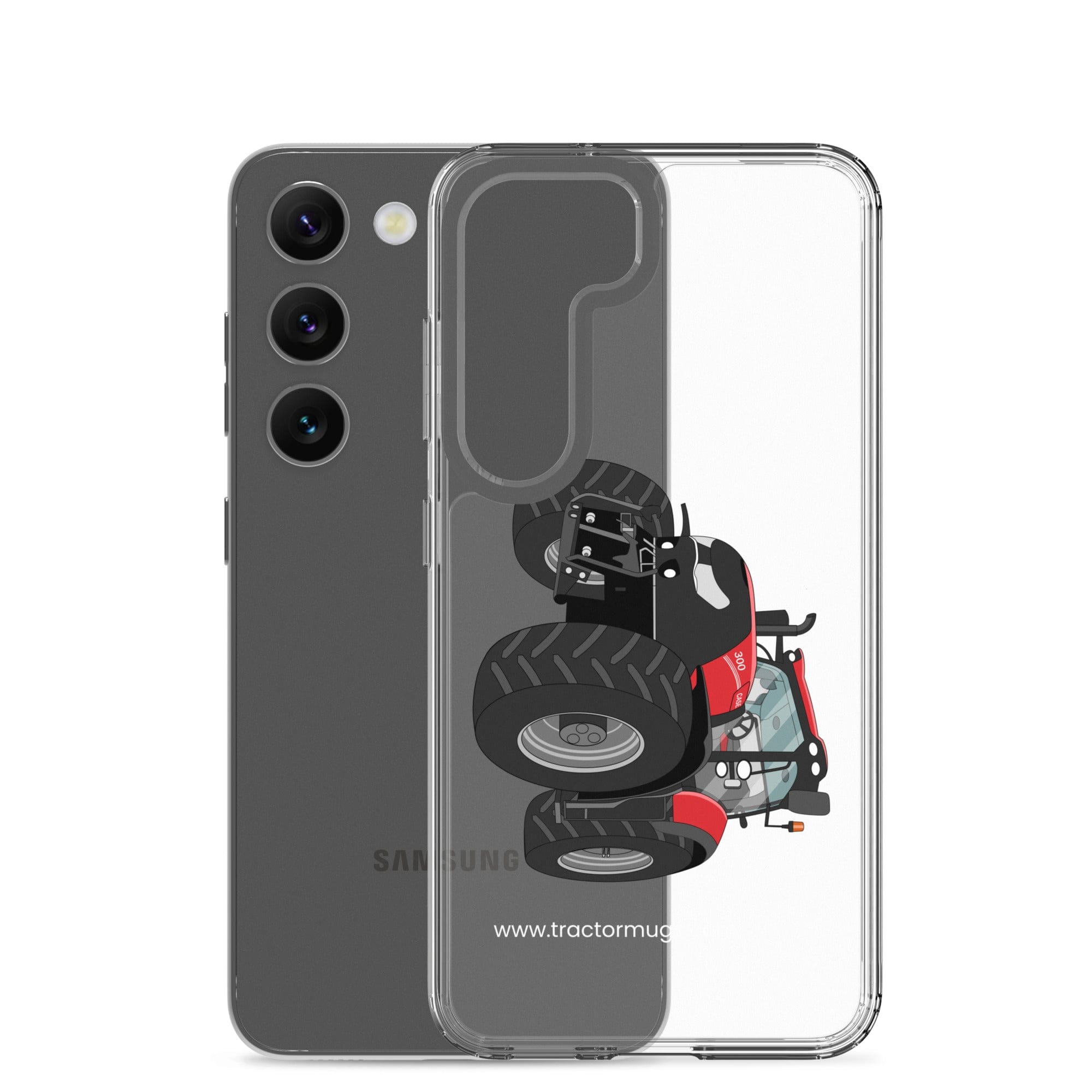 The Tractor Mugs Store Case IH Optum 300 CVX | Clear Case for Samsung® Quality Farmers Merch