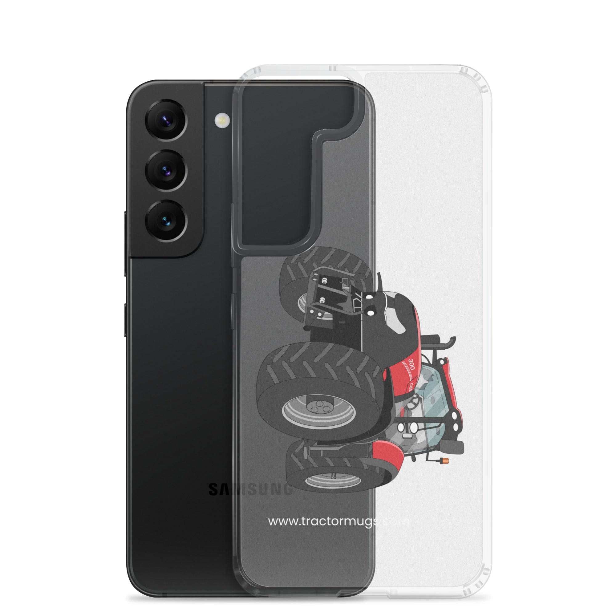 The Tractor Mugs Store Case IH Optum 300 CVX | Clear Case for Samsung® Quality Farmers Merch